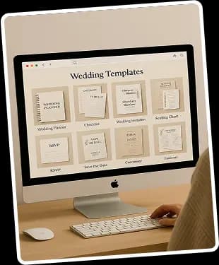 Wedding template selection