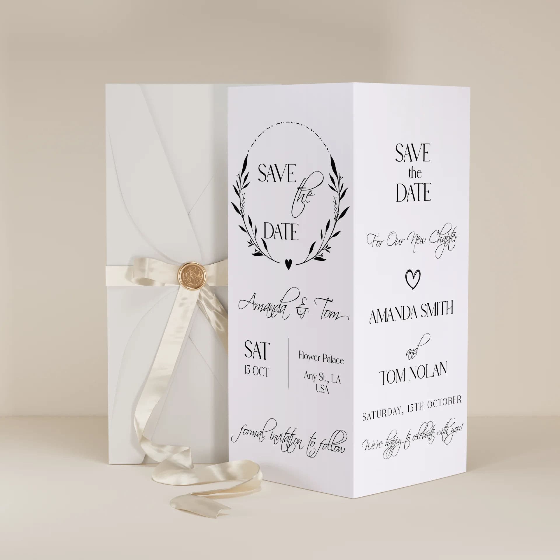 Mark — Save the Date Template