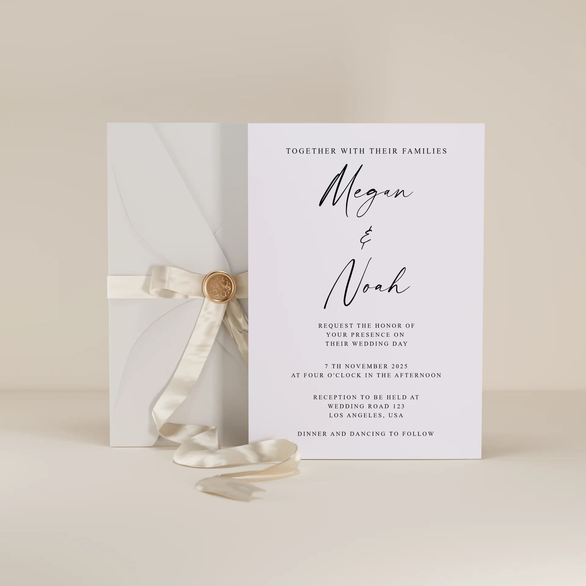Wedding template preview