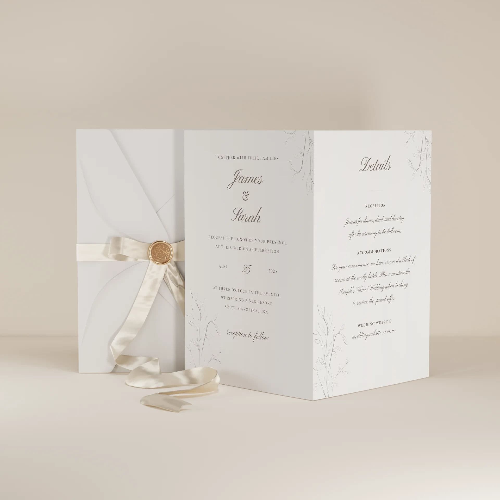 Poise — Wedding Invitation Template