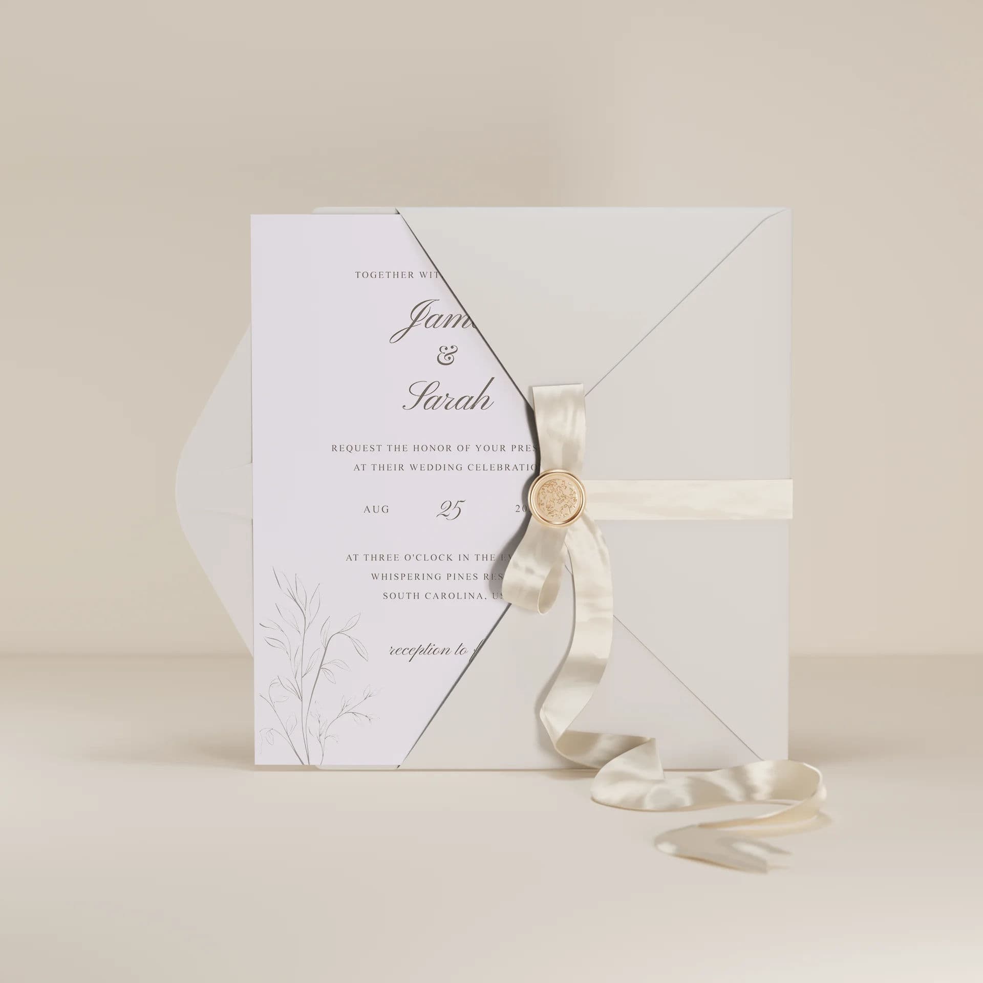 Wedding template preview
