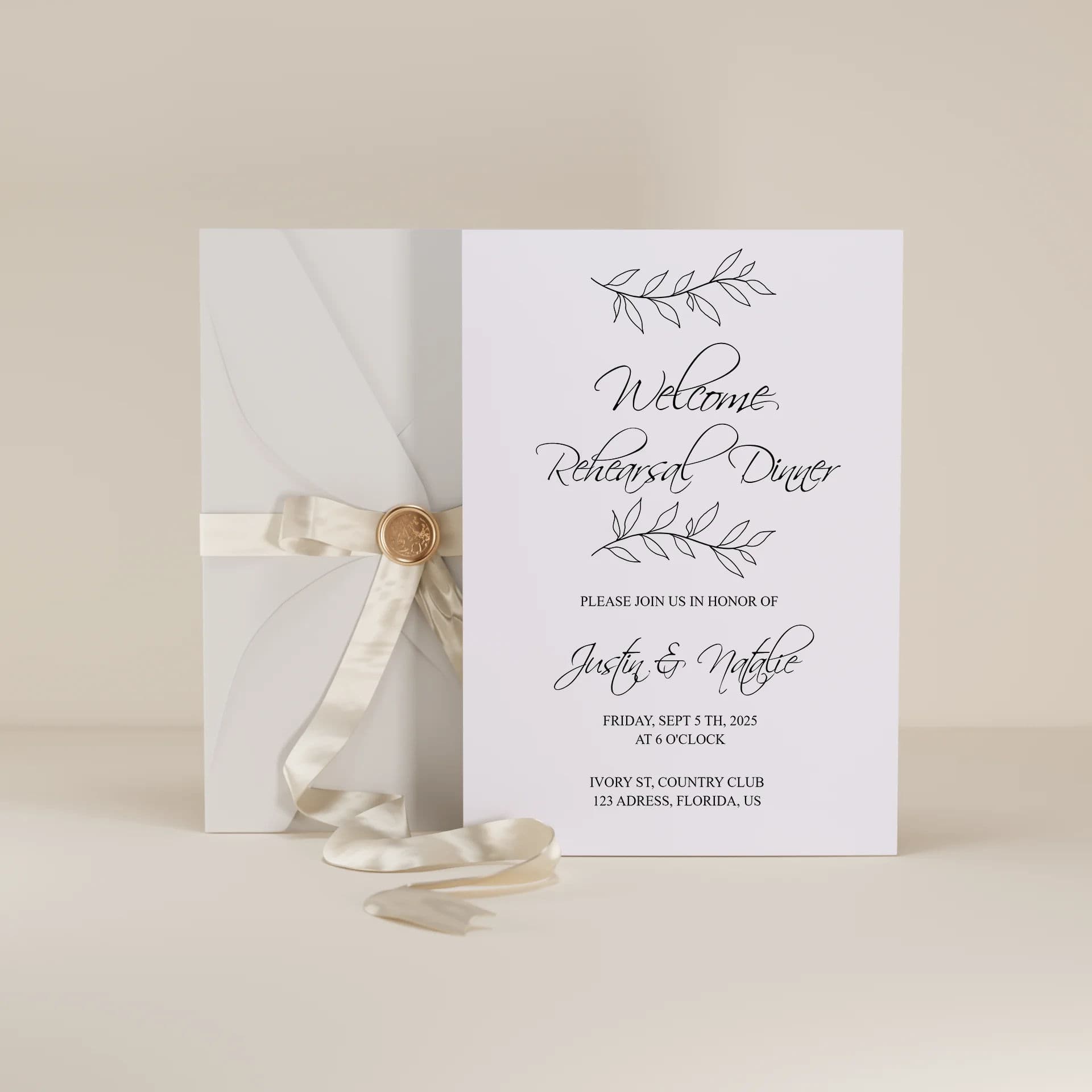 Wedding template preview