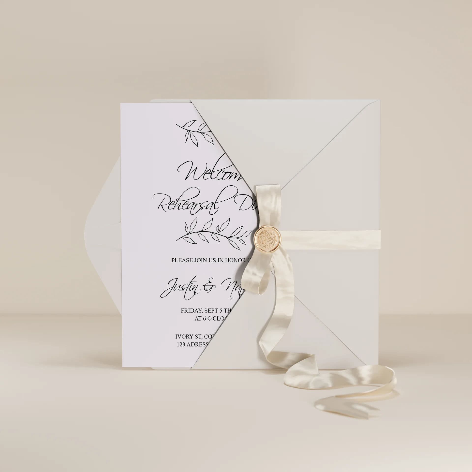 Wedding template preview