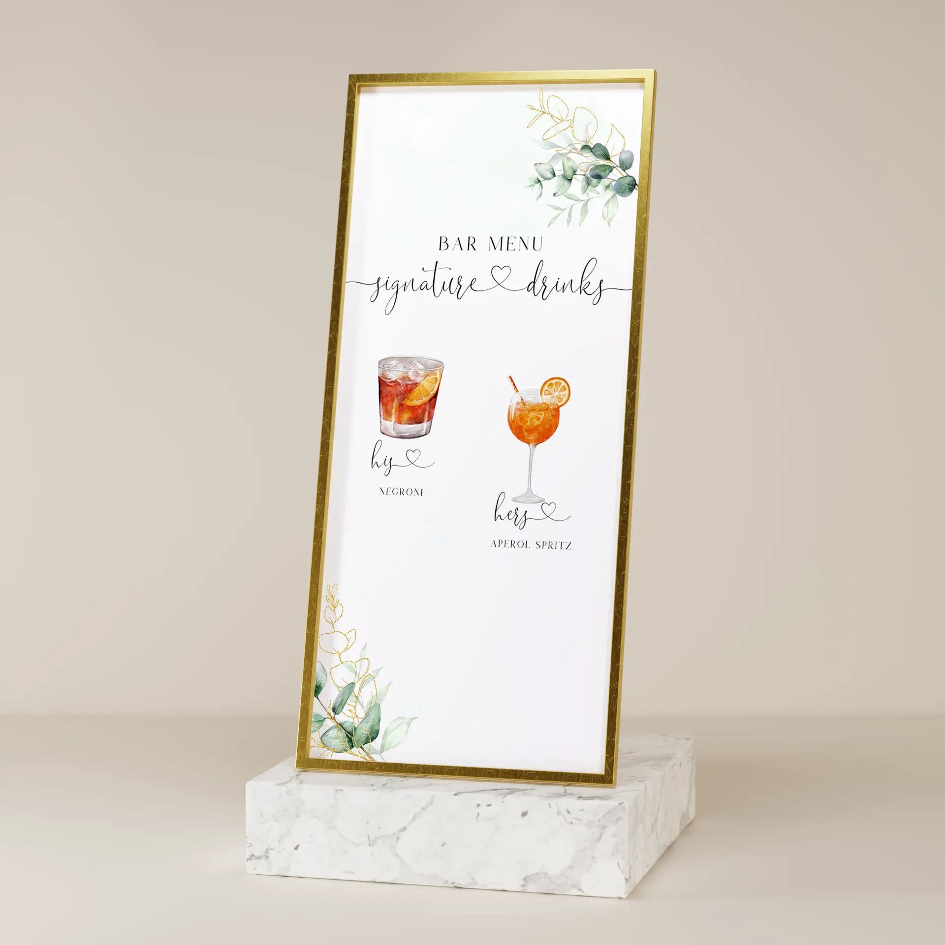 Wedding template preview