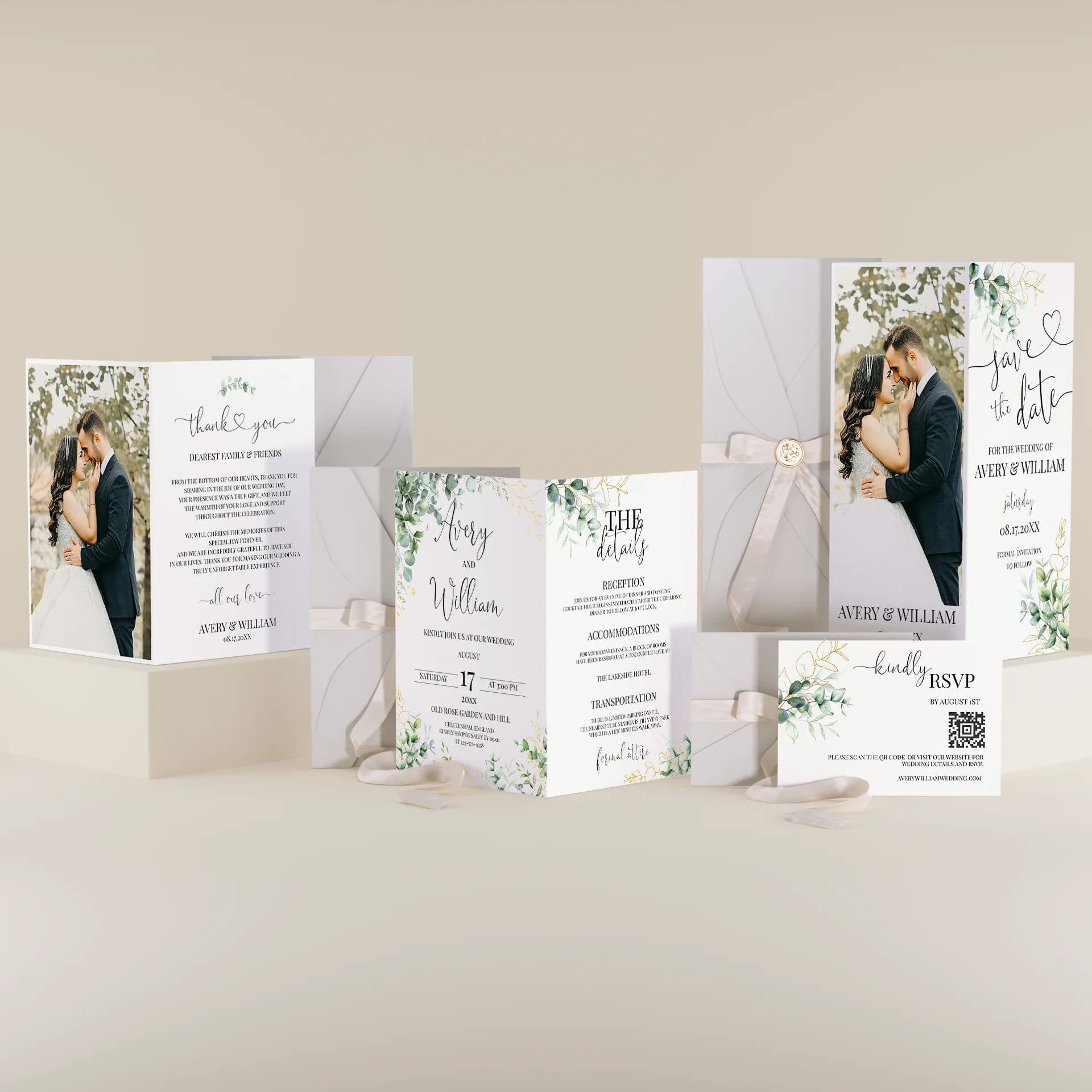 Wedding template preview