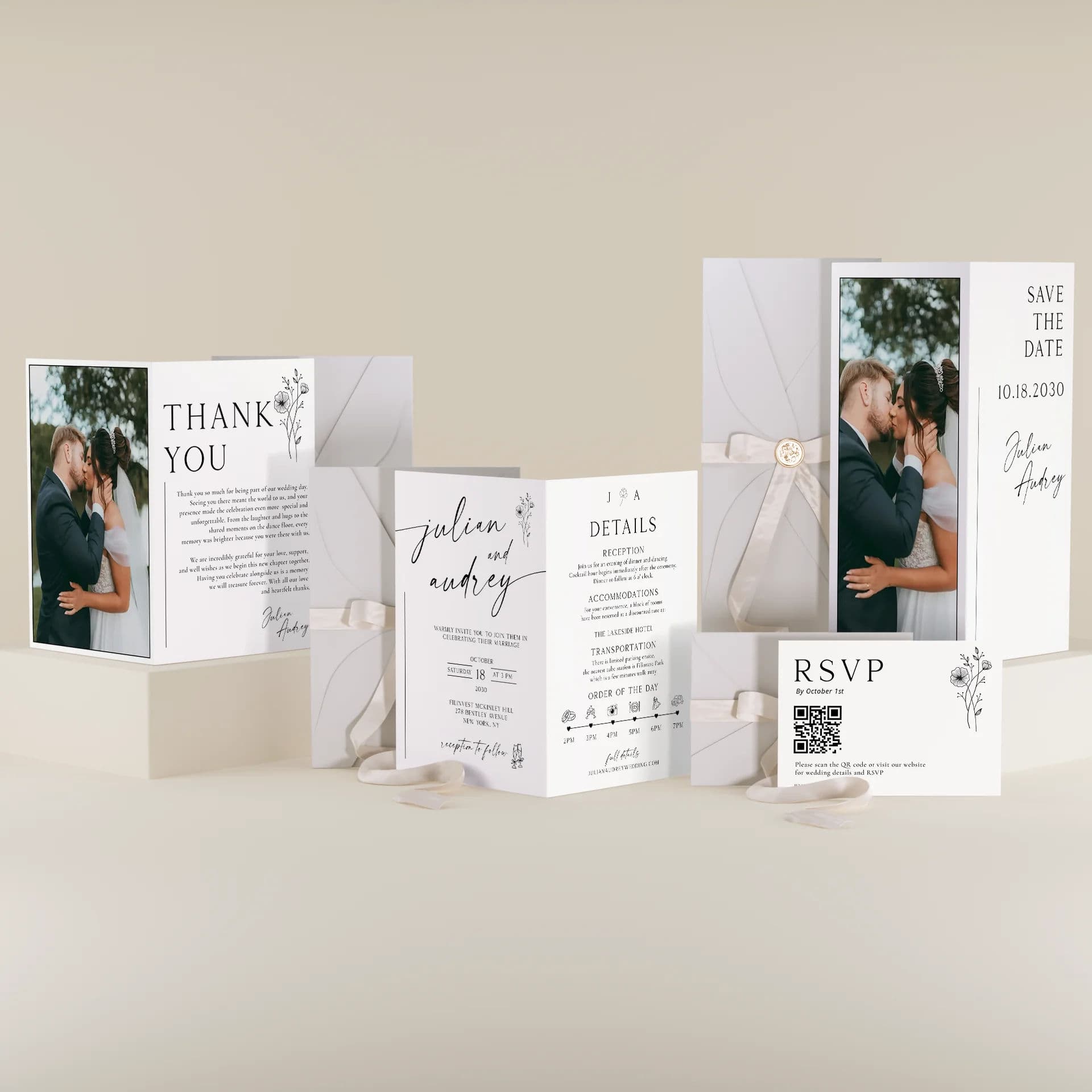 Hush Bloom — Invitation Set