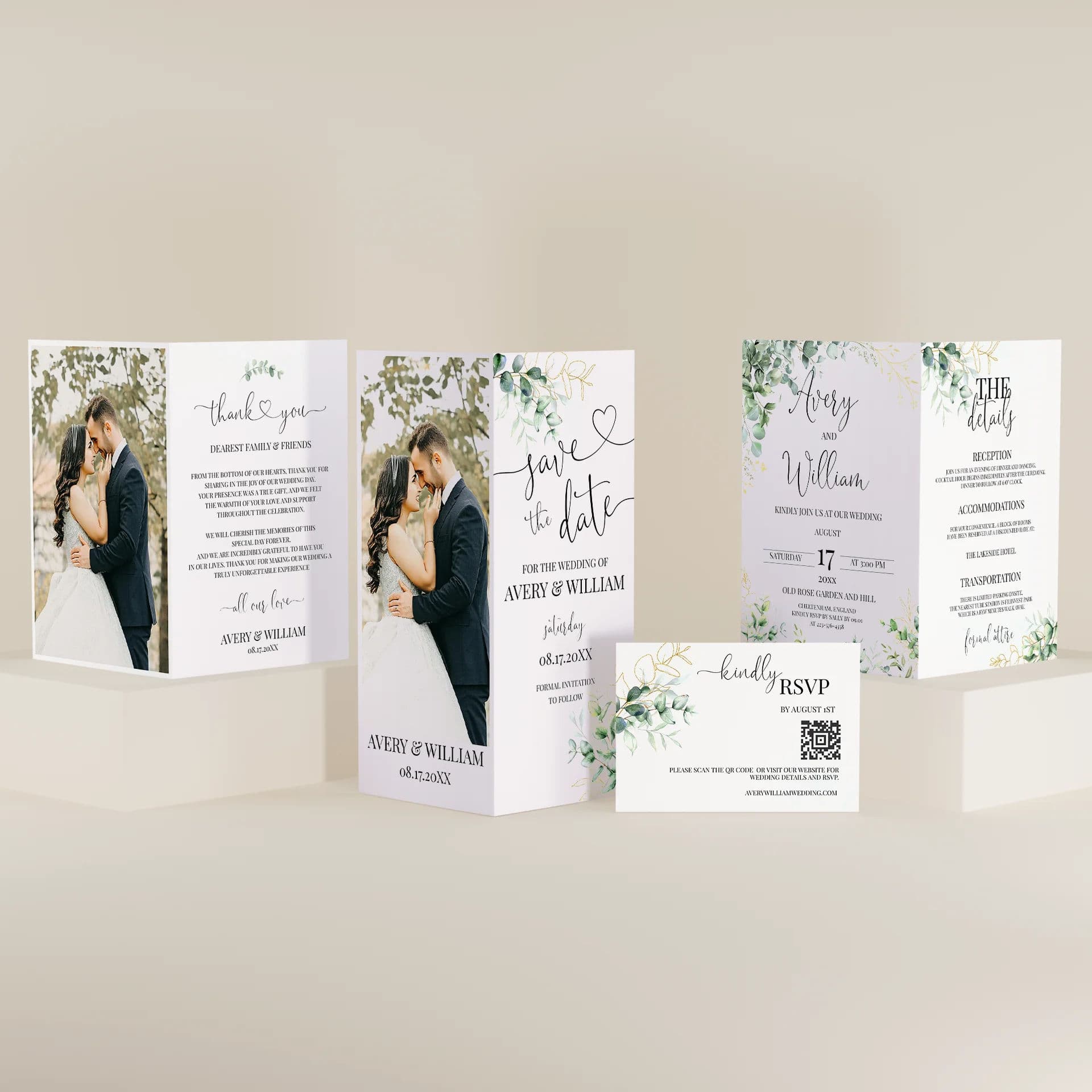Wedding template preview