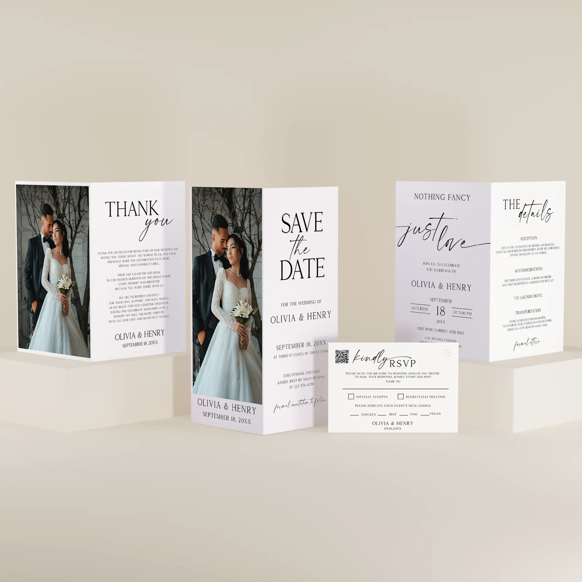Wedding template preview