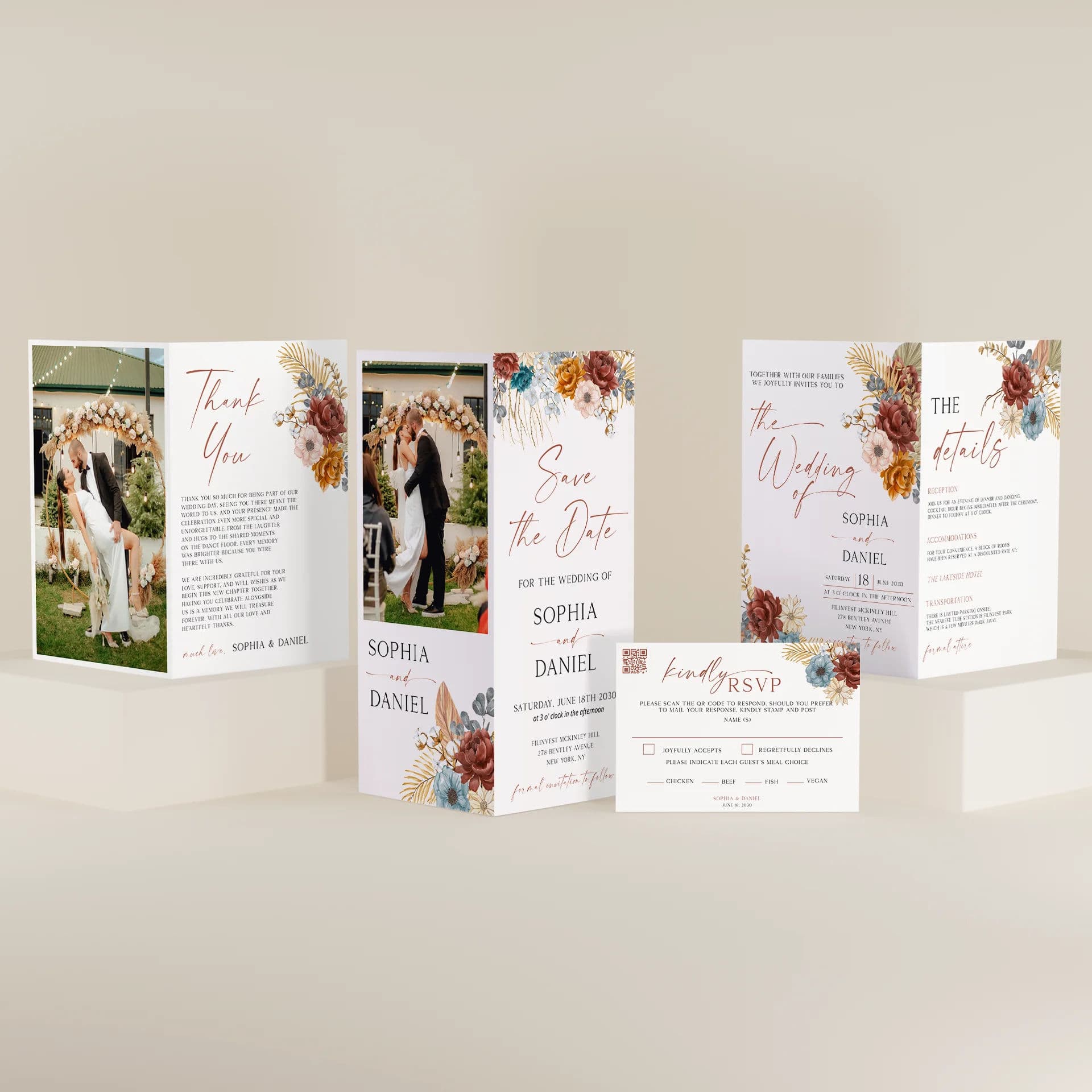 Wedding template preview