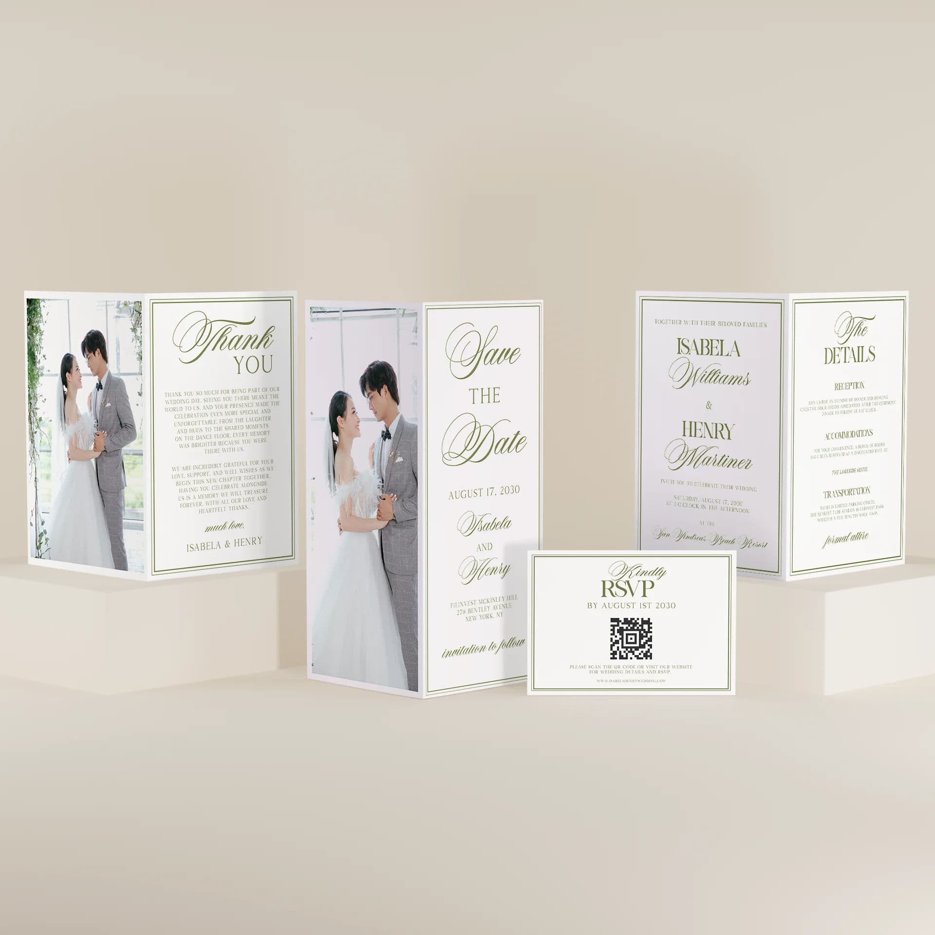 Wedding template preview