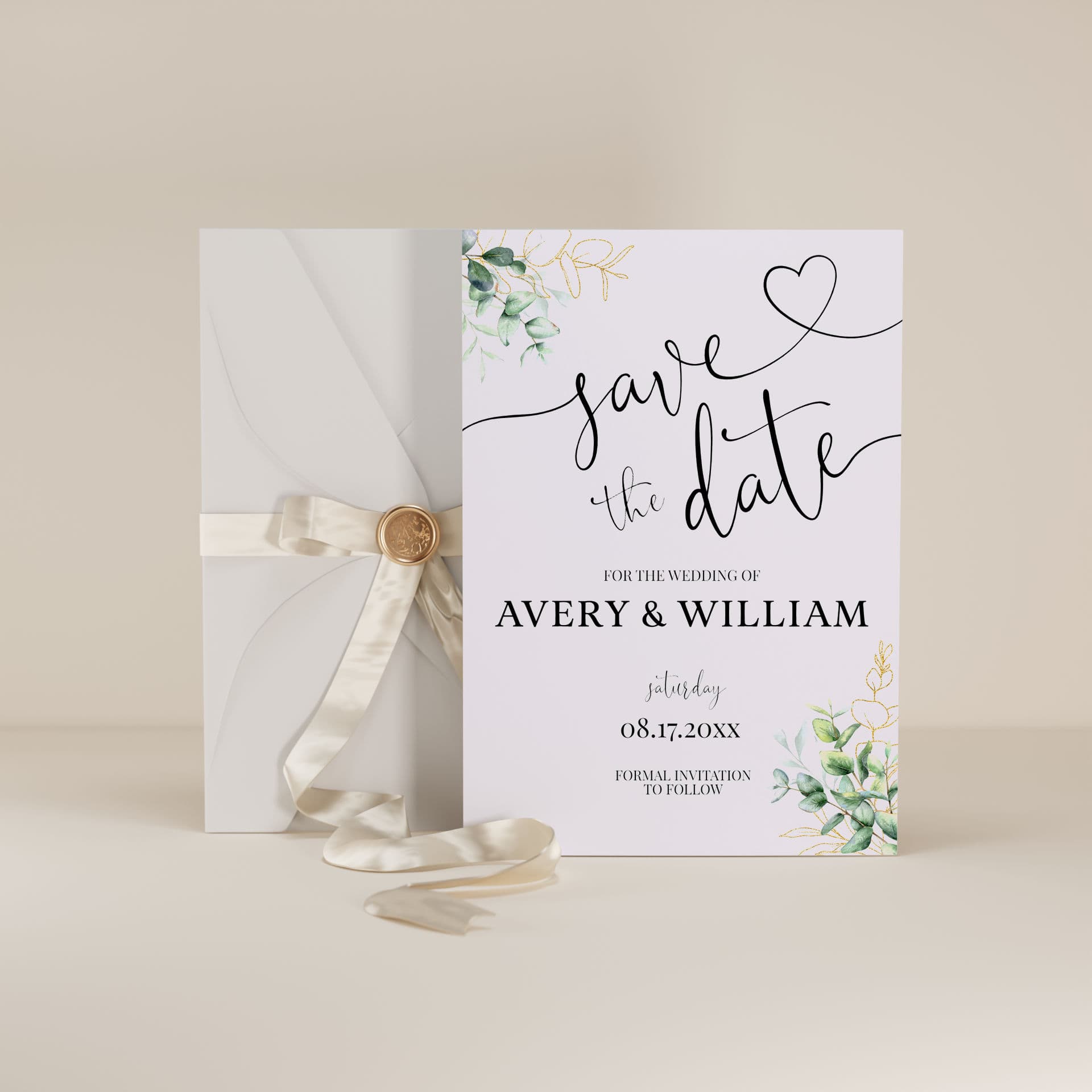 Wedding template preview