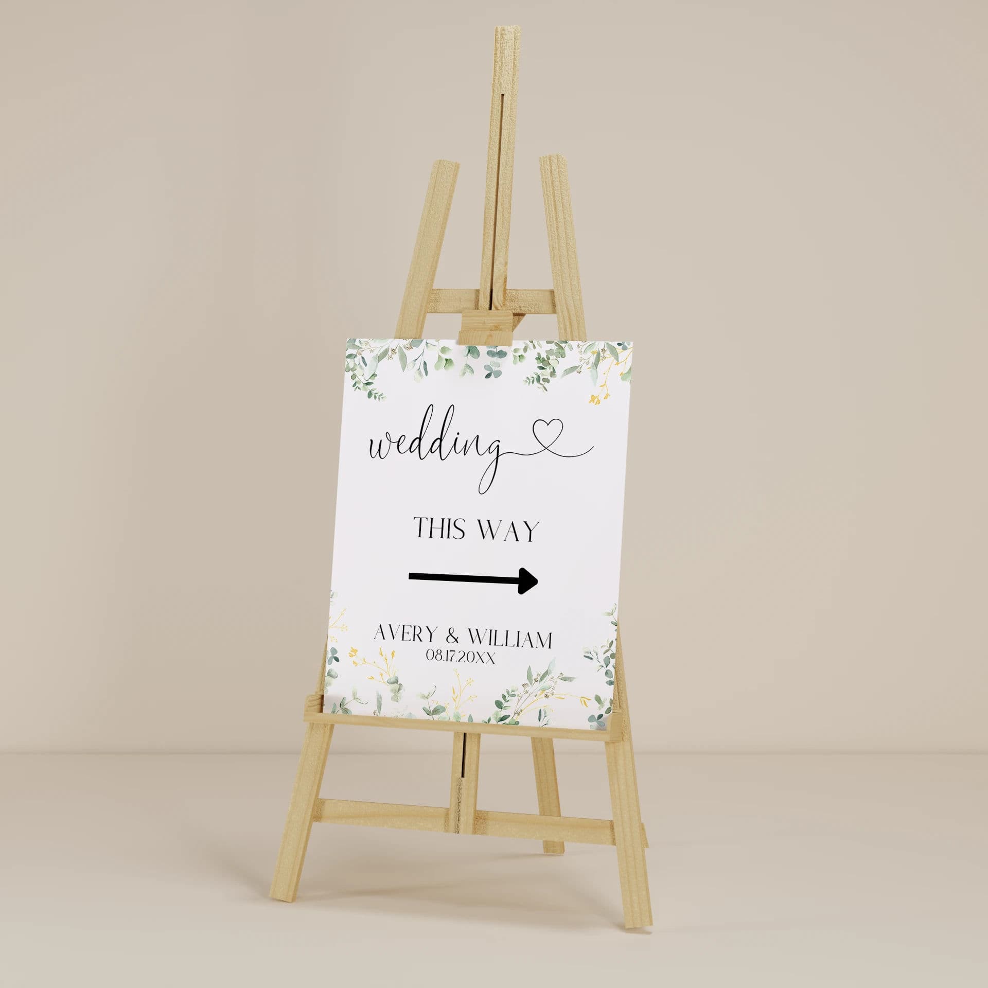 Eucalyptus Gold — Directional Sign