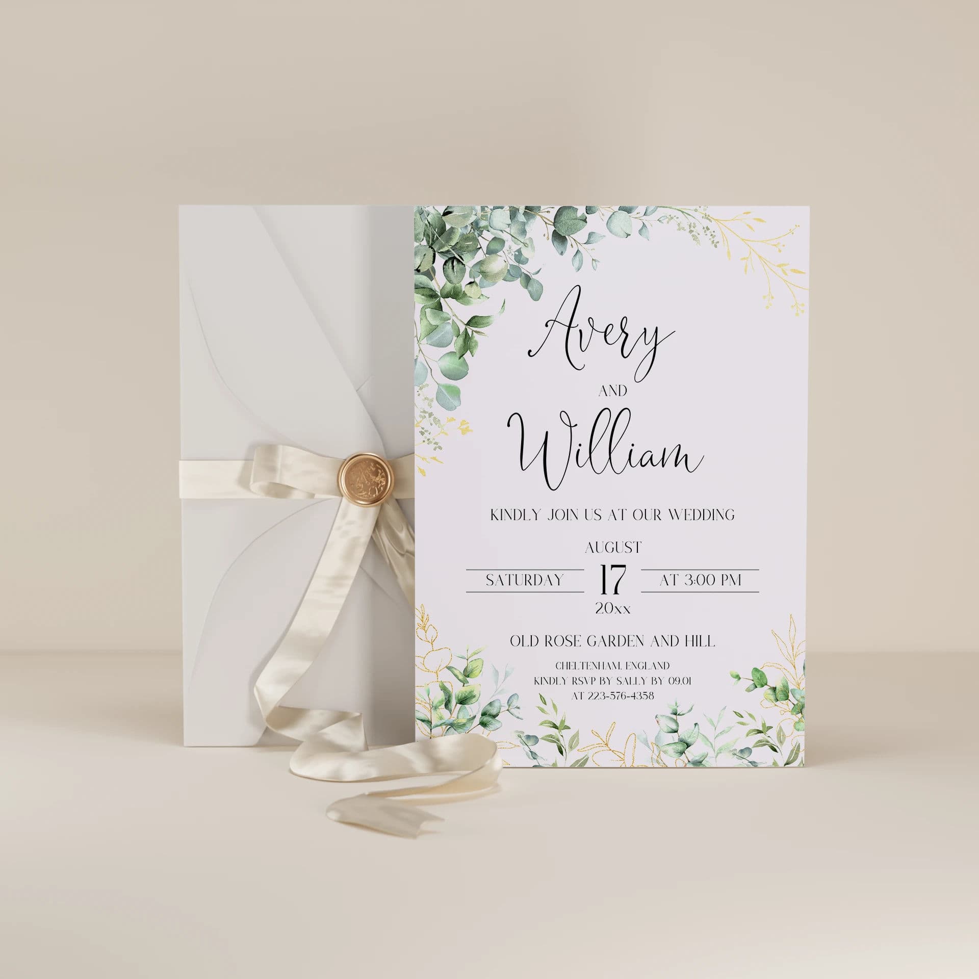 Wedding template preview