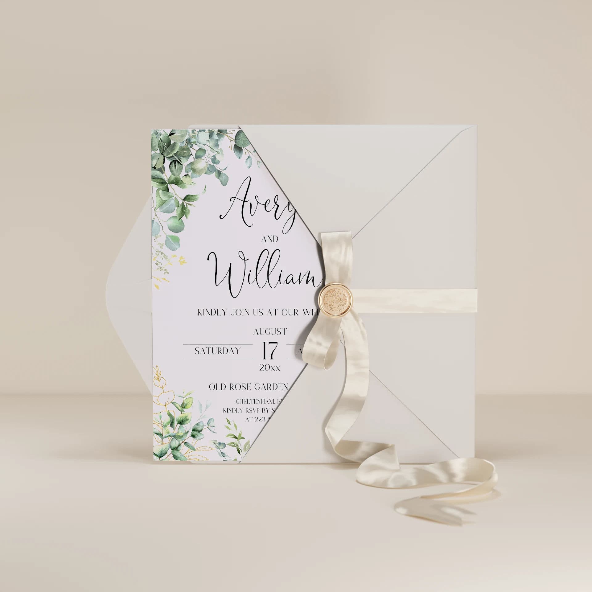 Wedding template preview