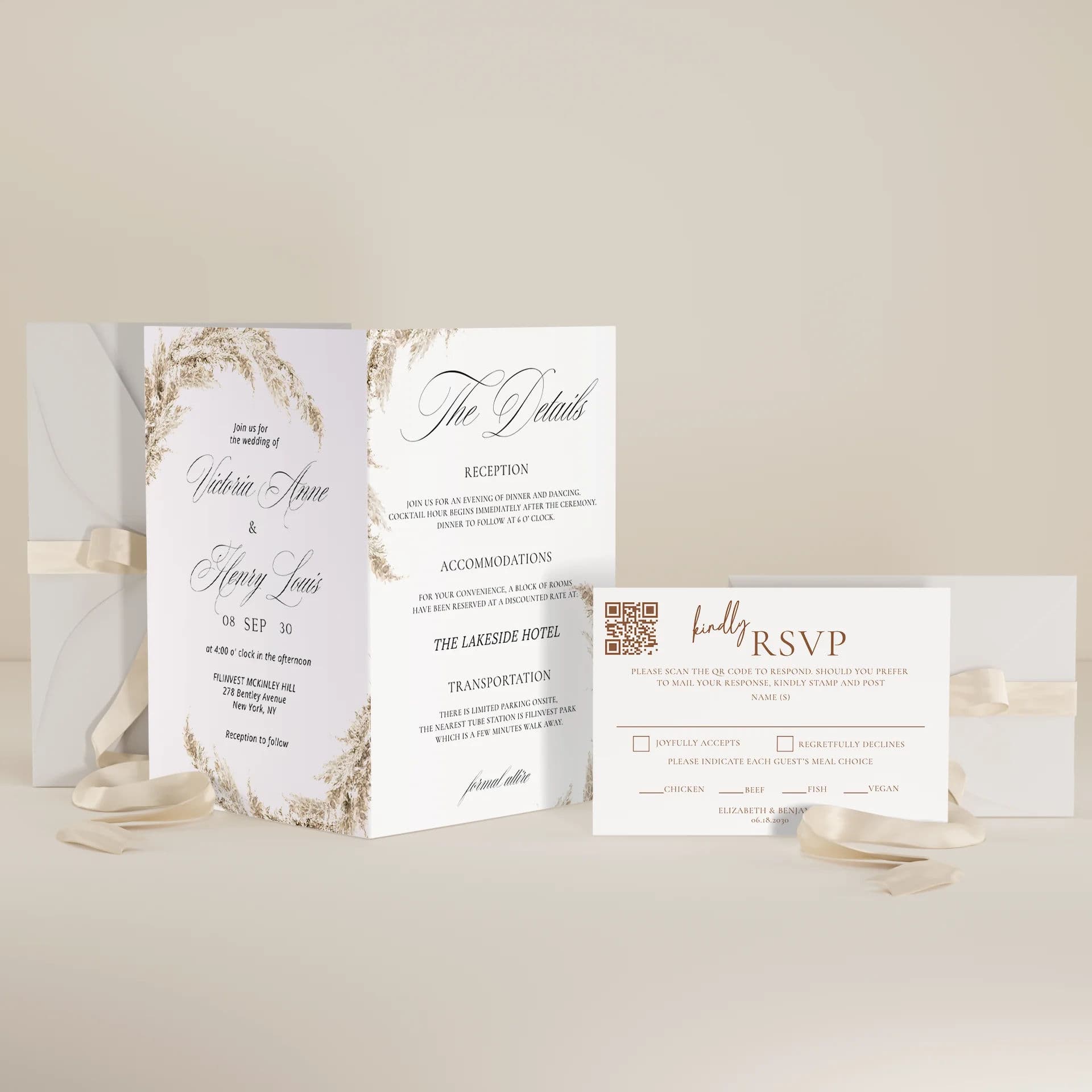 Pampas — Invitation Suite