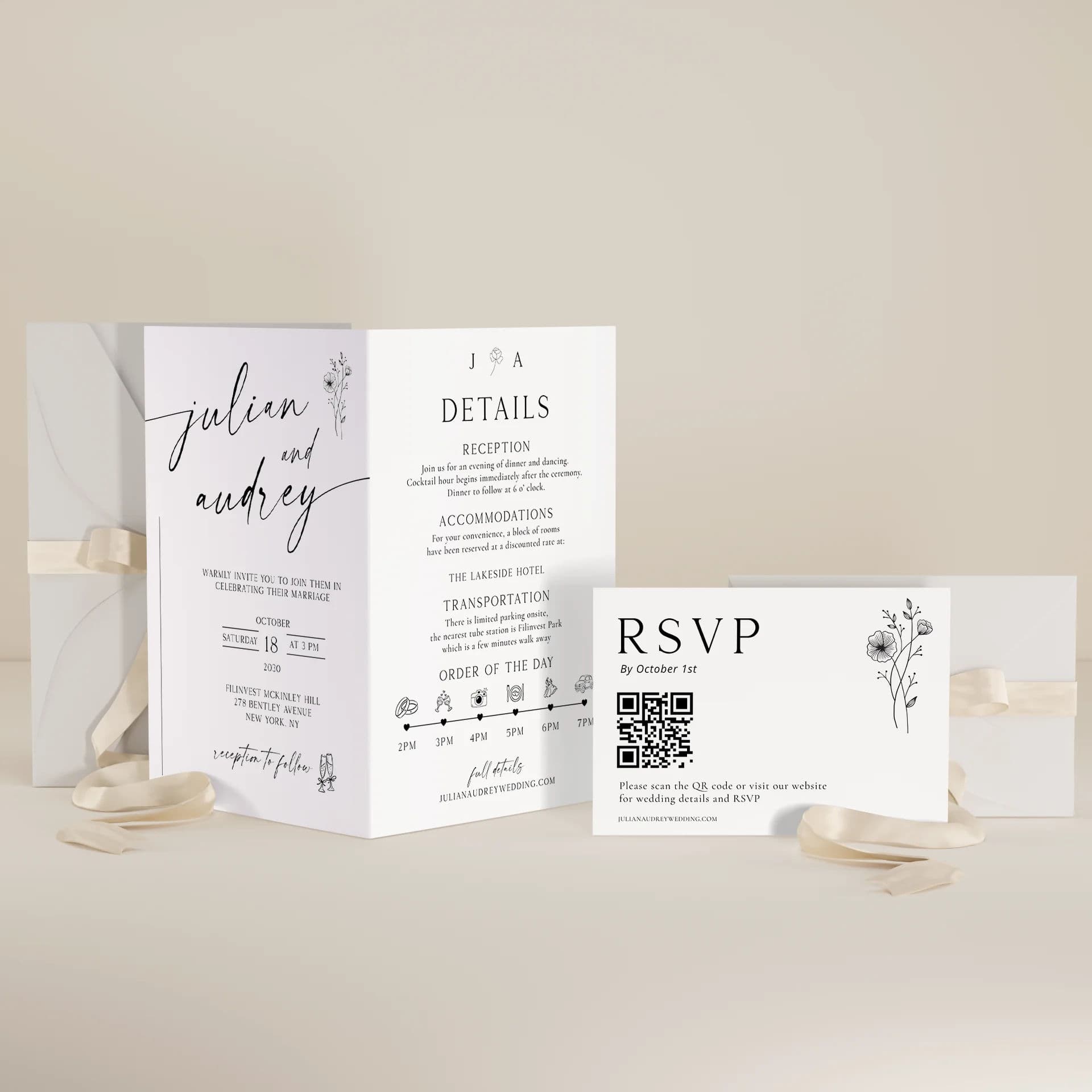 Hush Bloom — Invitation Suite