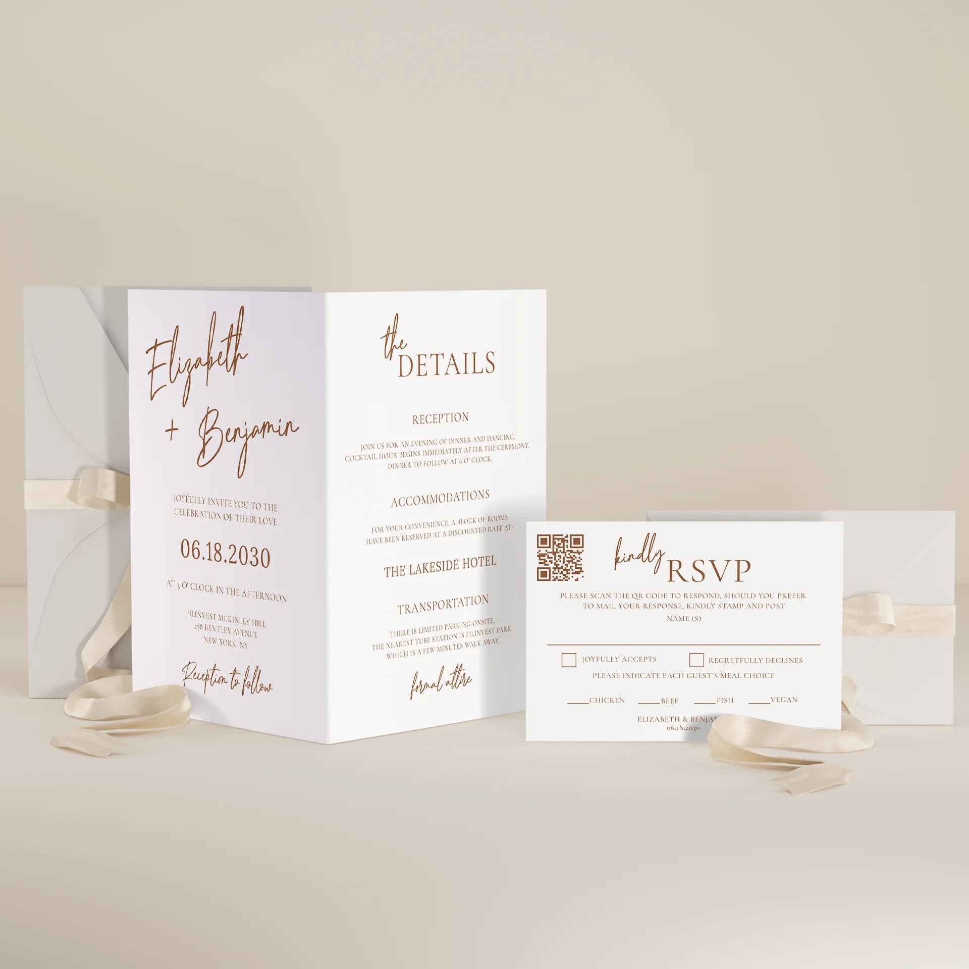 Wedding template preview