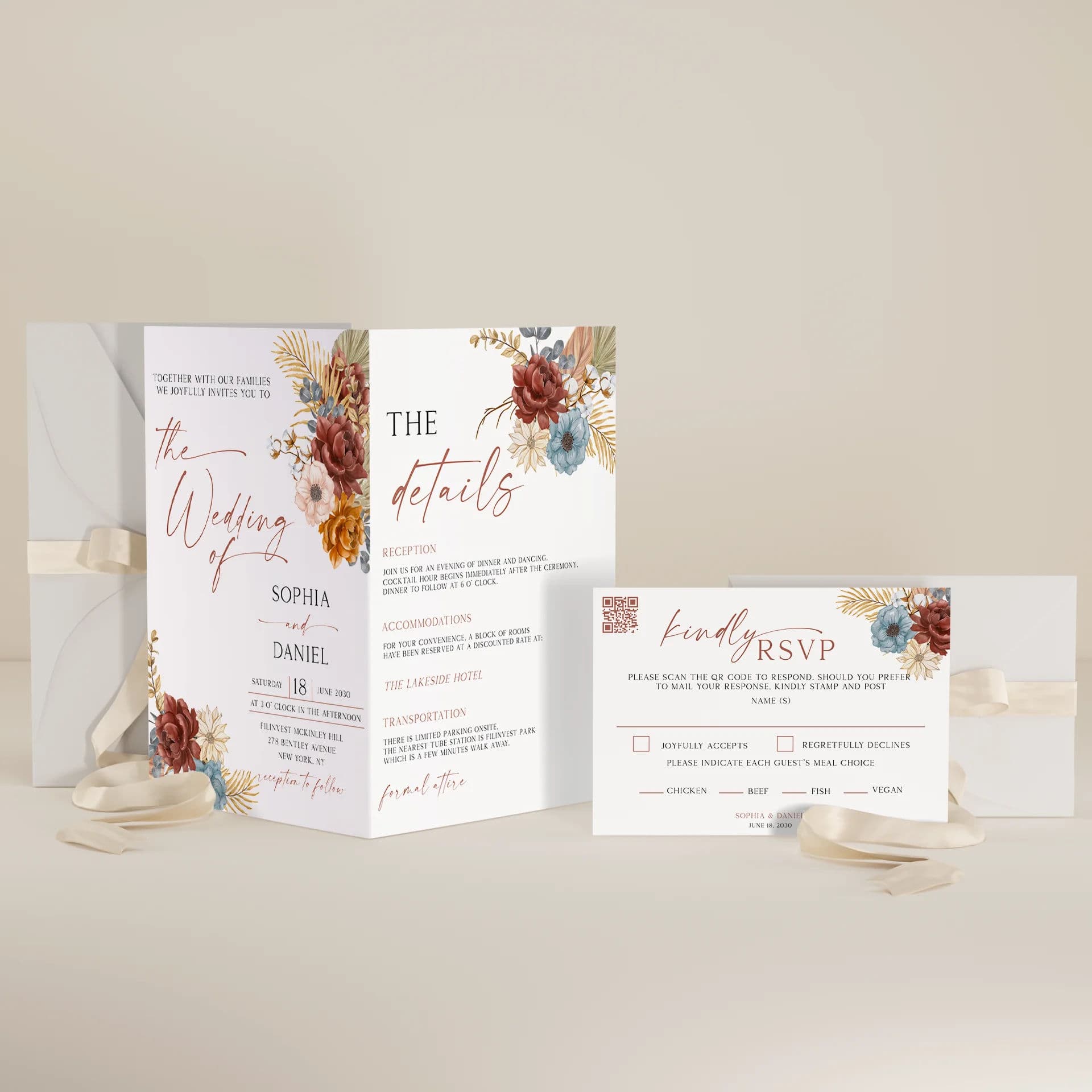 Wedding template preview