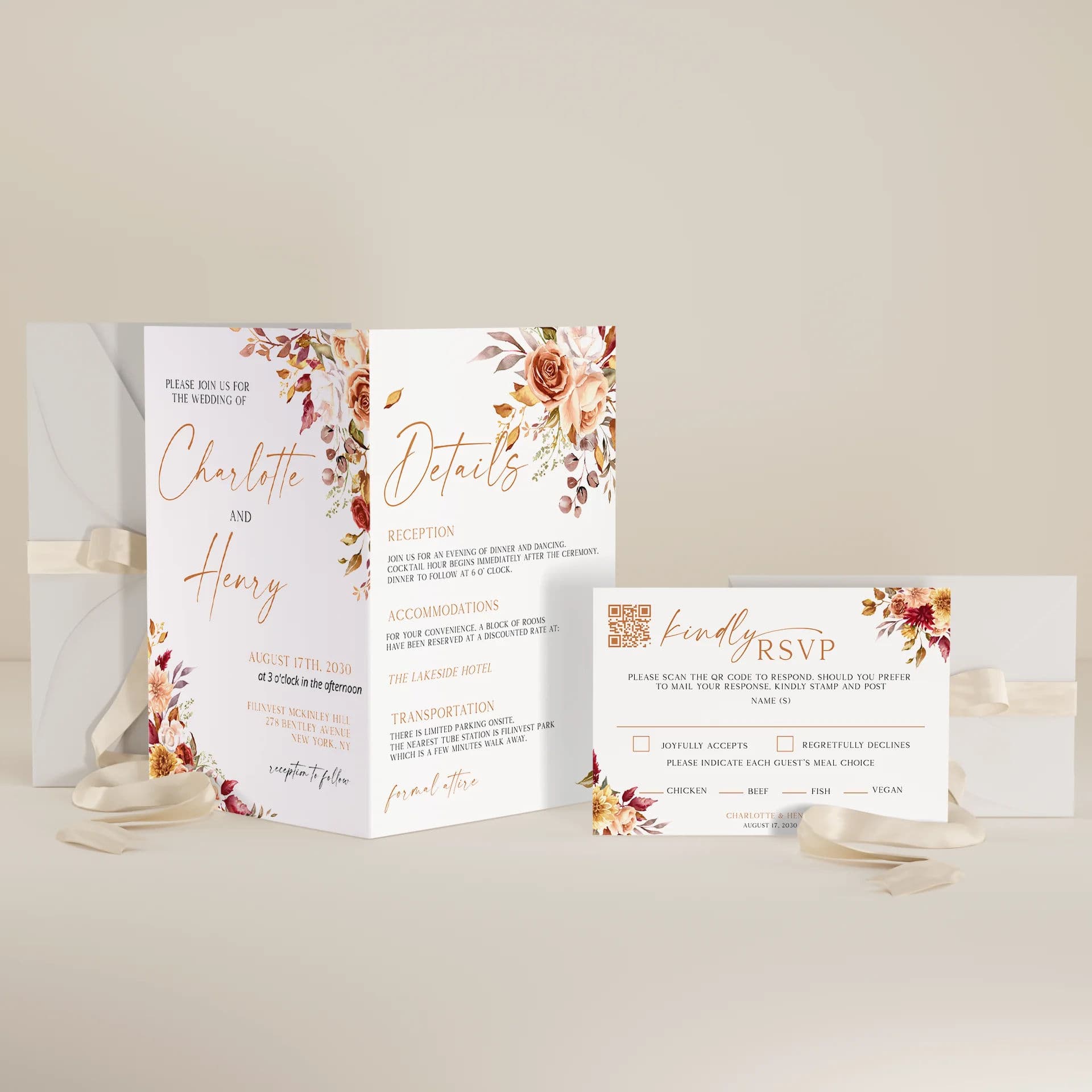 Wedding template preview