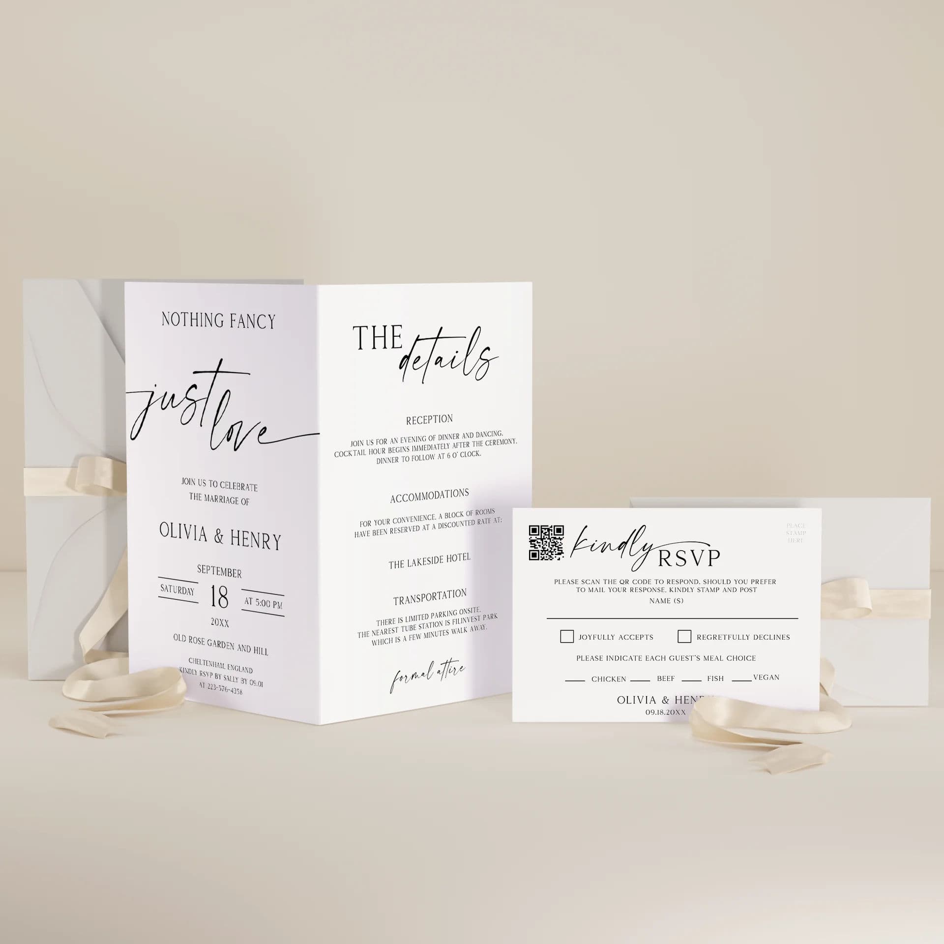 Wedding template preview