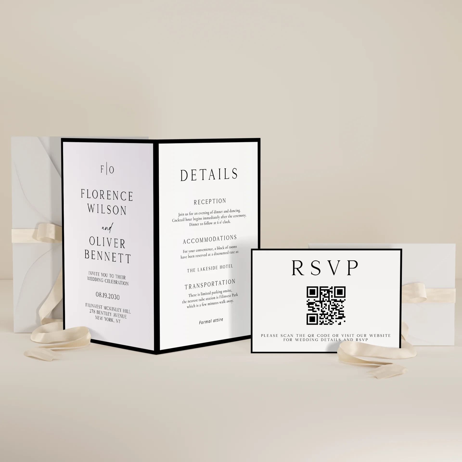 Lumen Frame — Invitation Suite