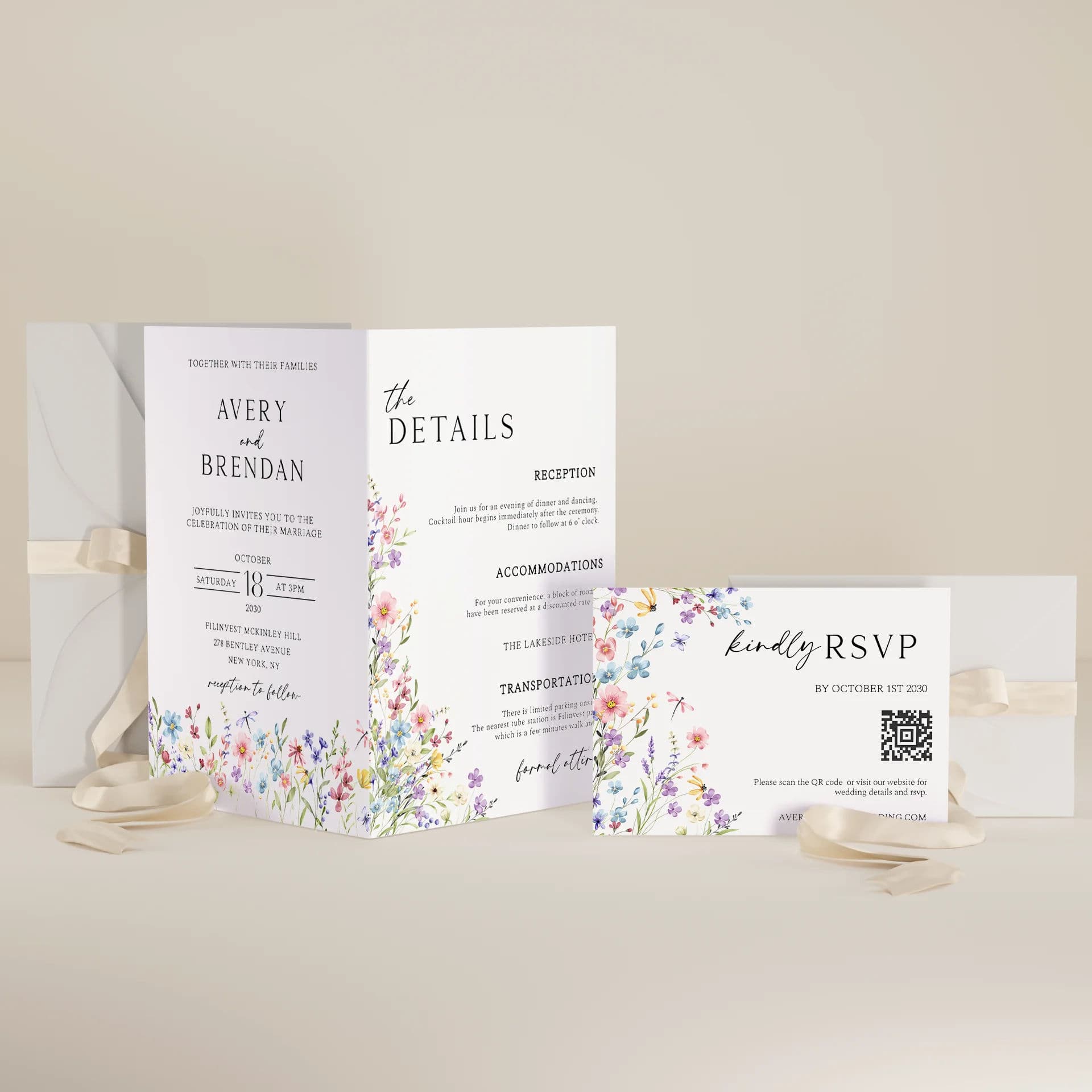 Wedding template preview