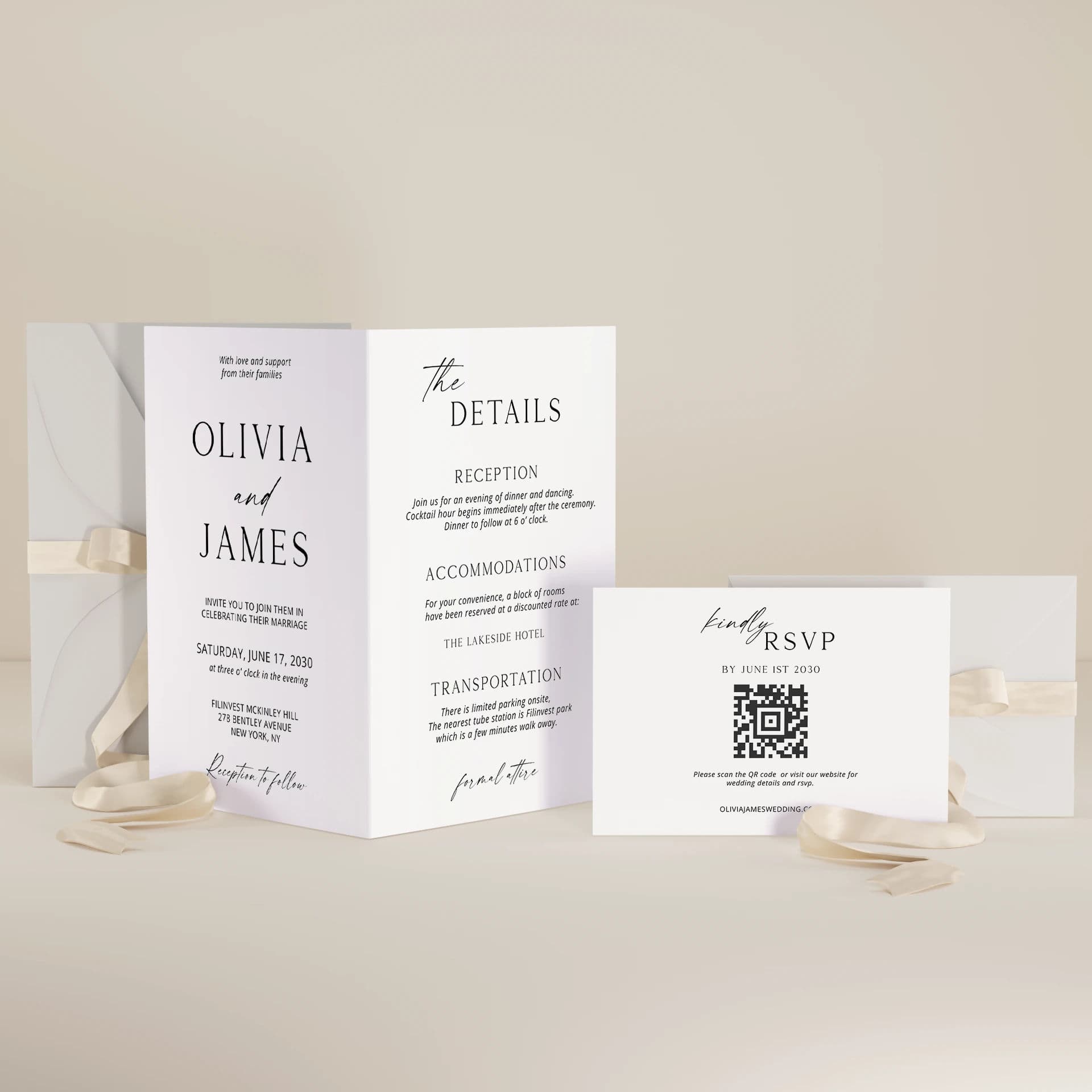 Wedding template preview