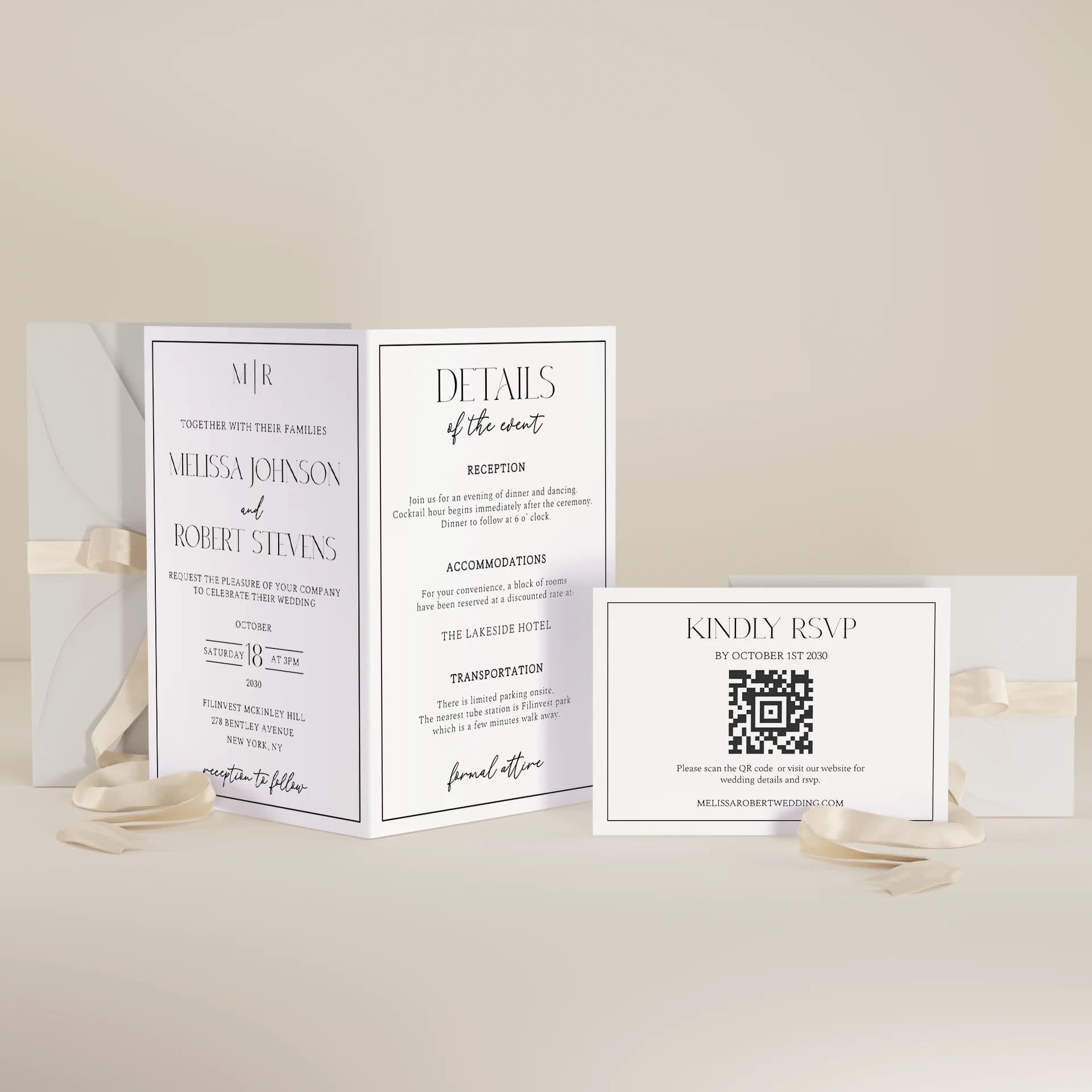 Wedding template preview