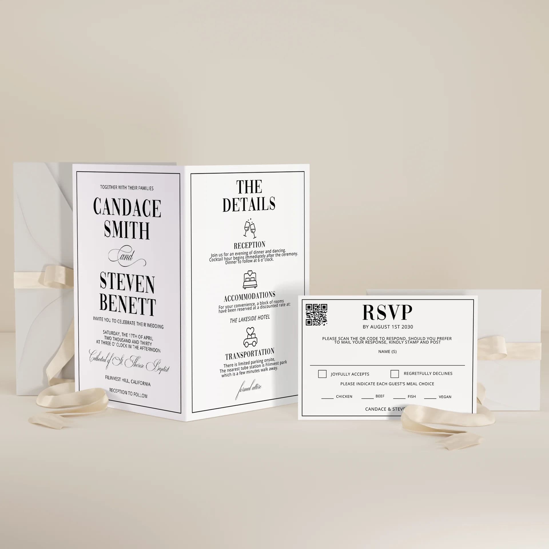 Wedding template preview