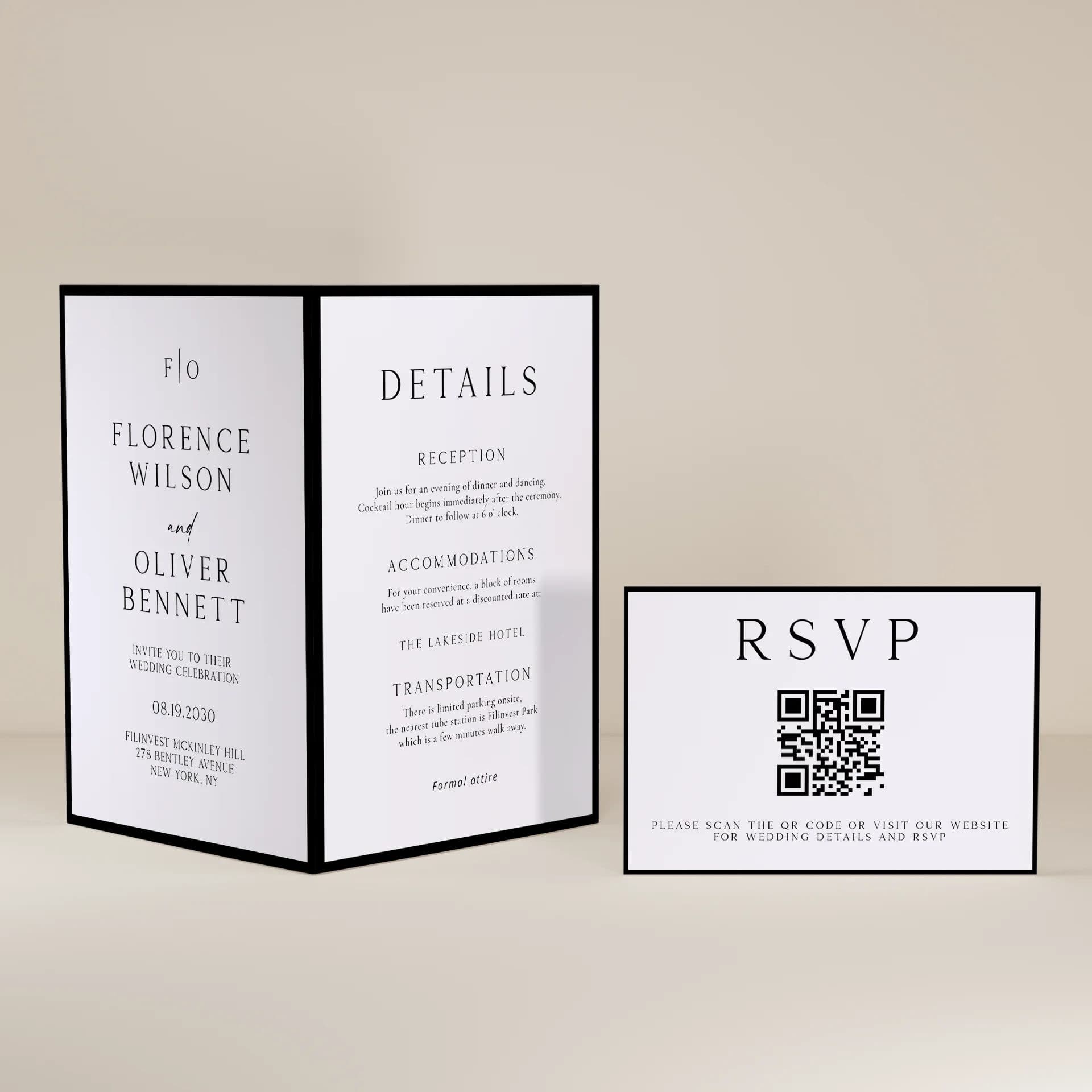 Wedding template preview