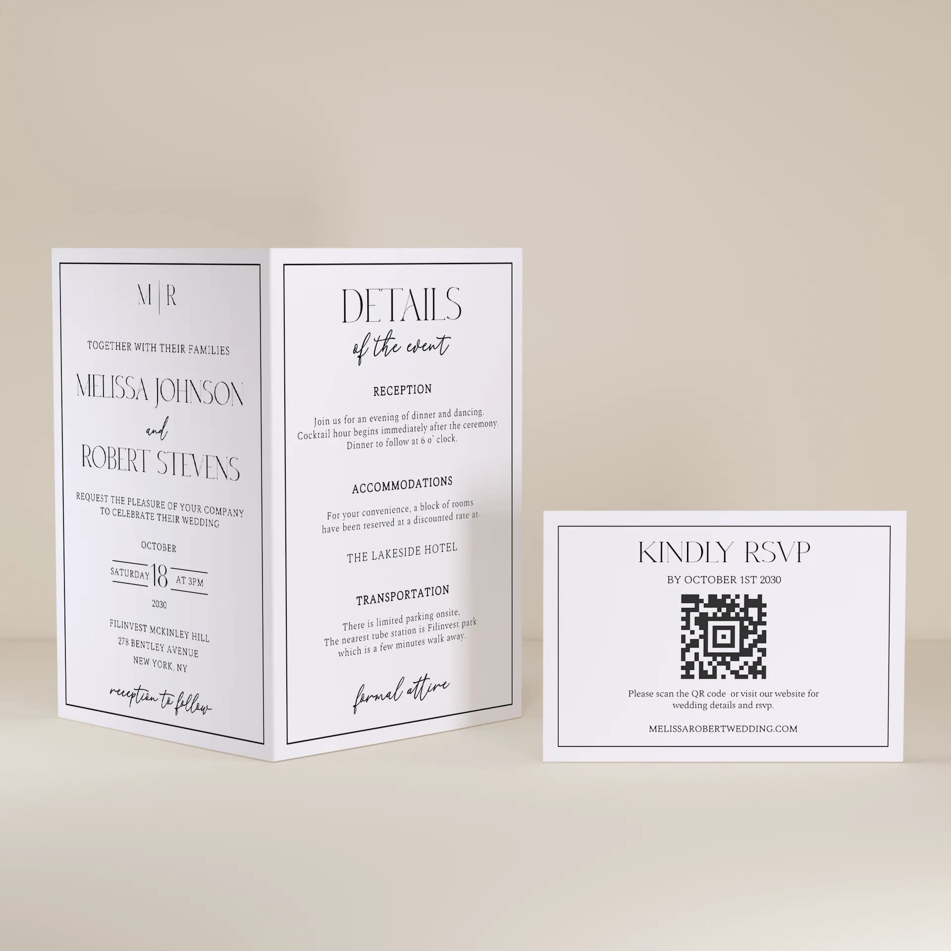 Wedding template preview