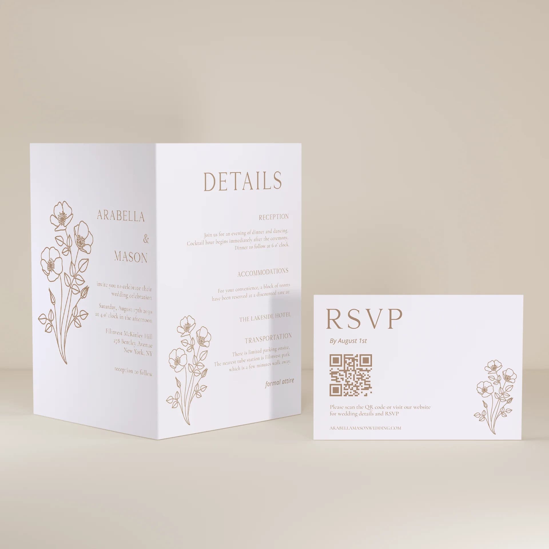 Wedding template preview