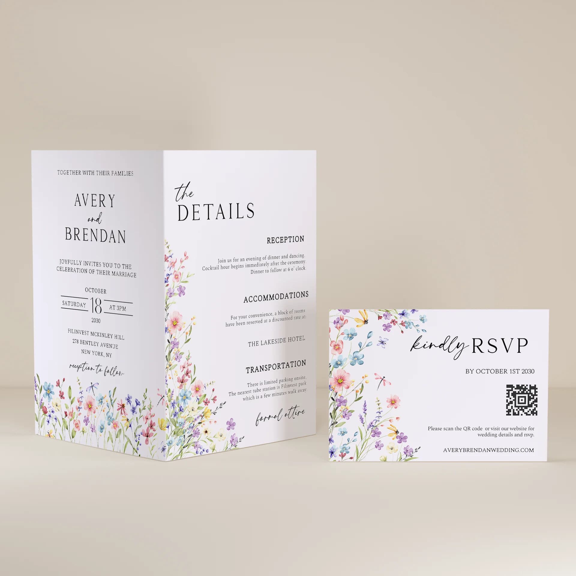 Wedding template preview