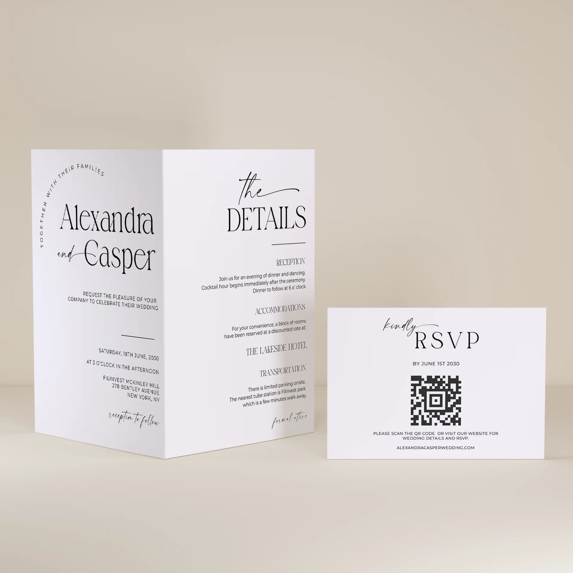 Wedding template preview