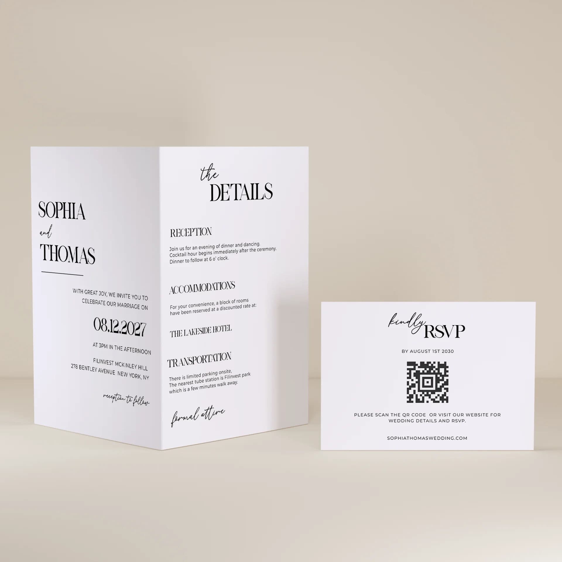 Wedding template preview