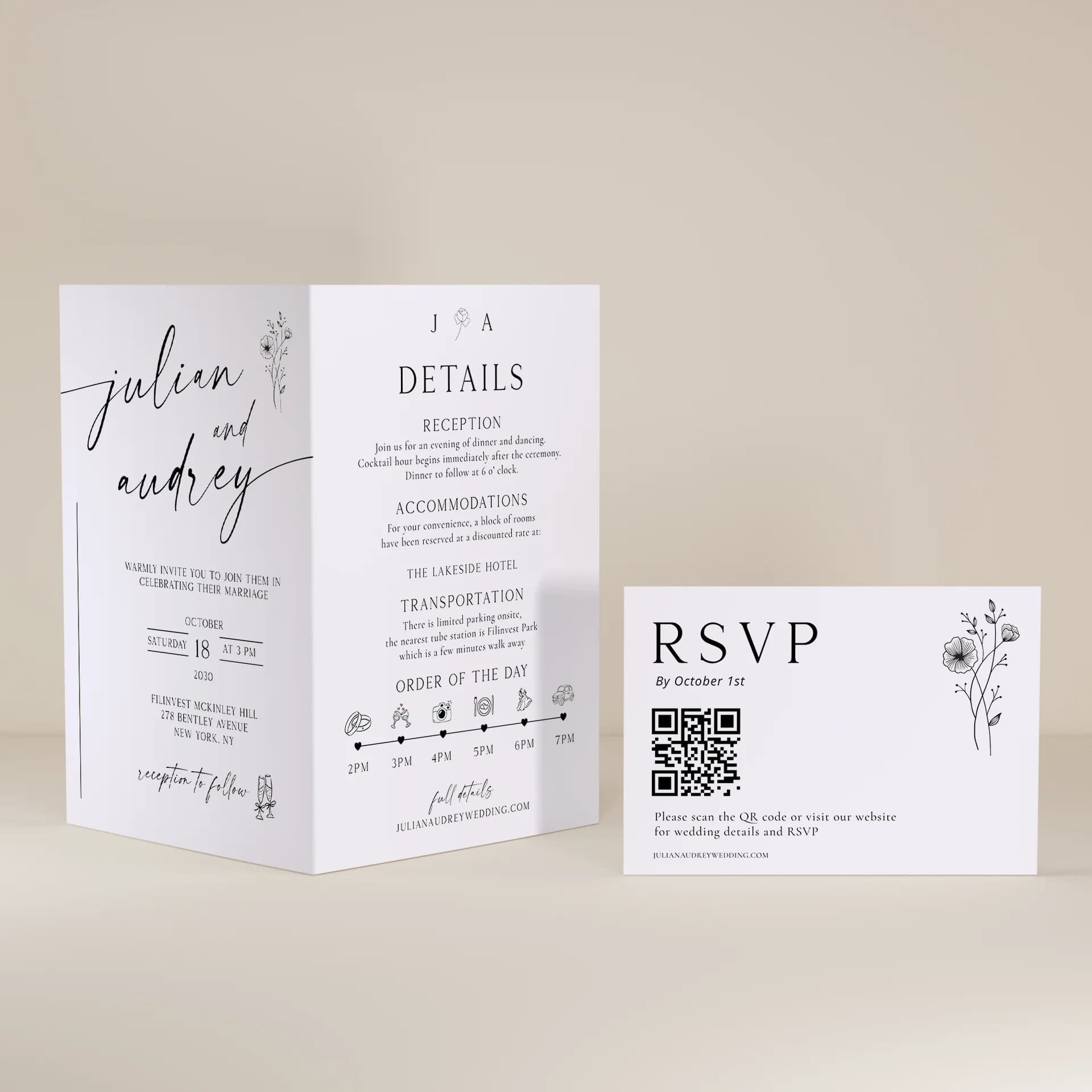 Wedding template preview