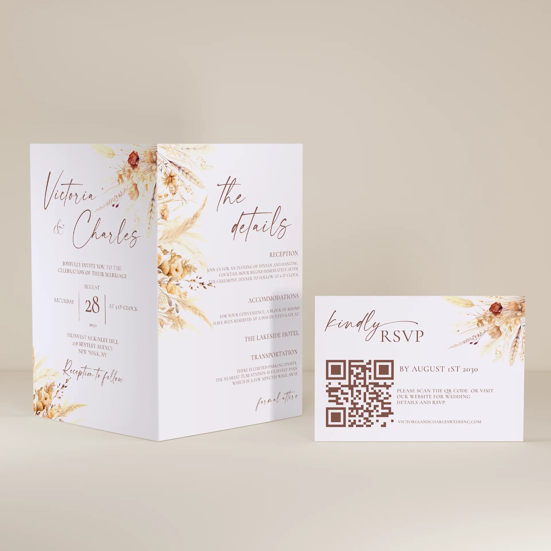 Wedding template preview