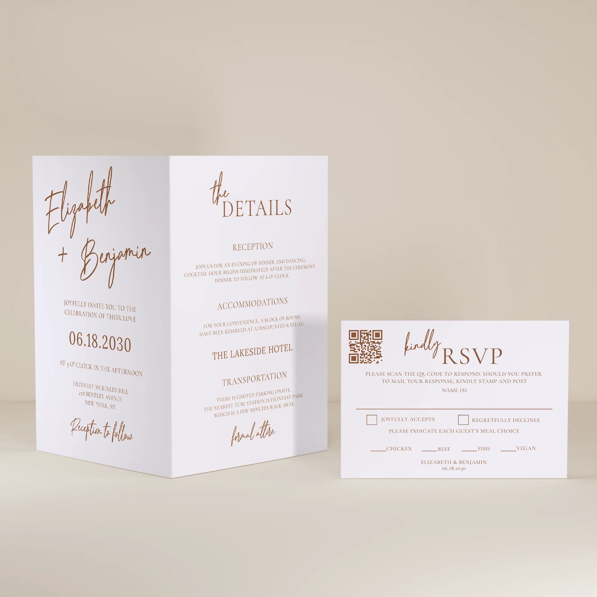 Wedding template preview
