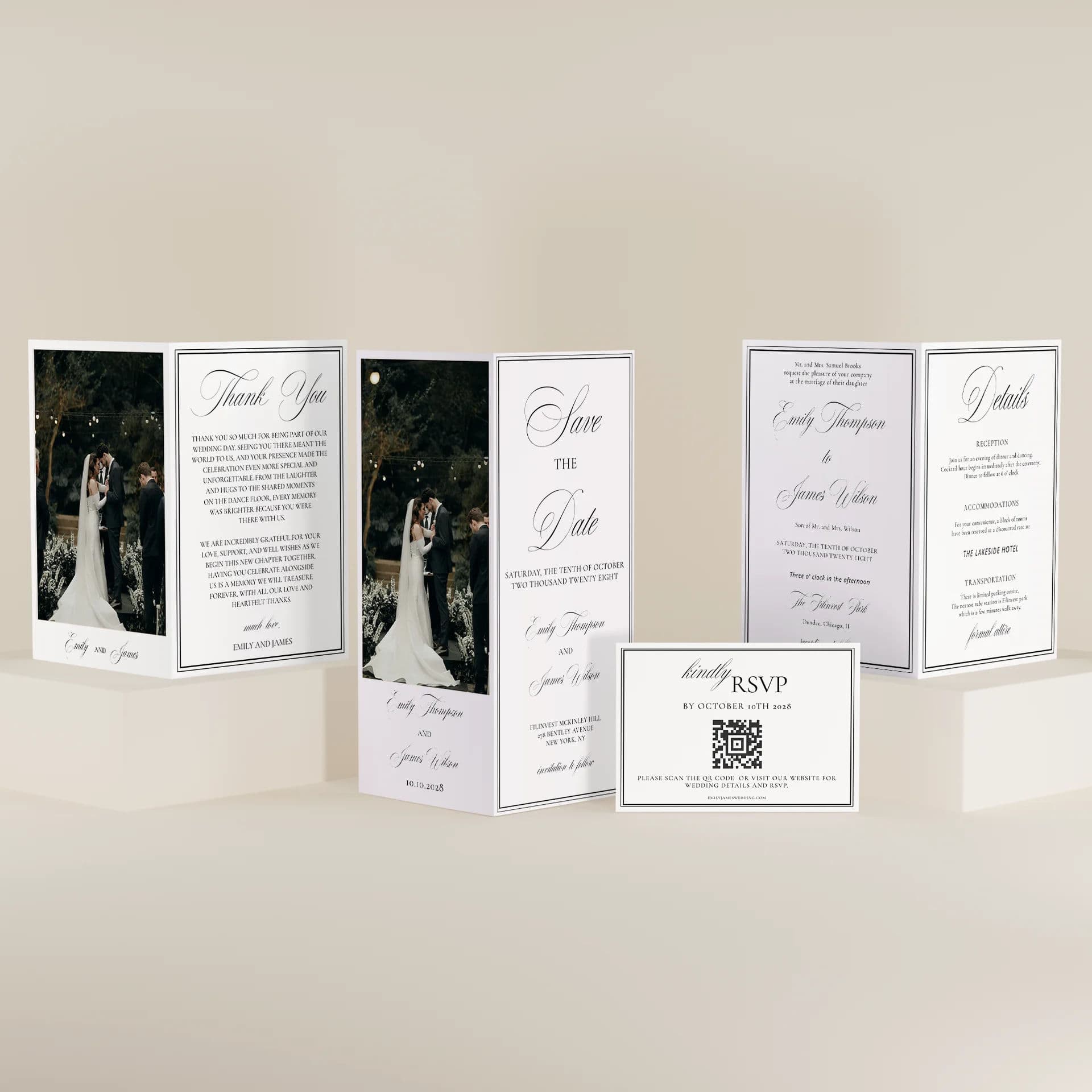 Wedding template preview