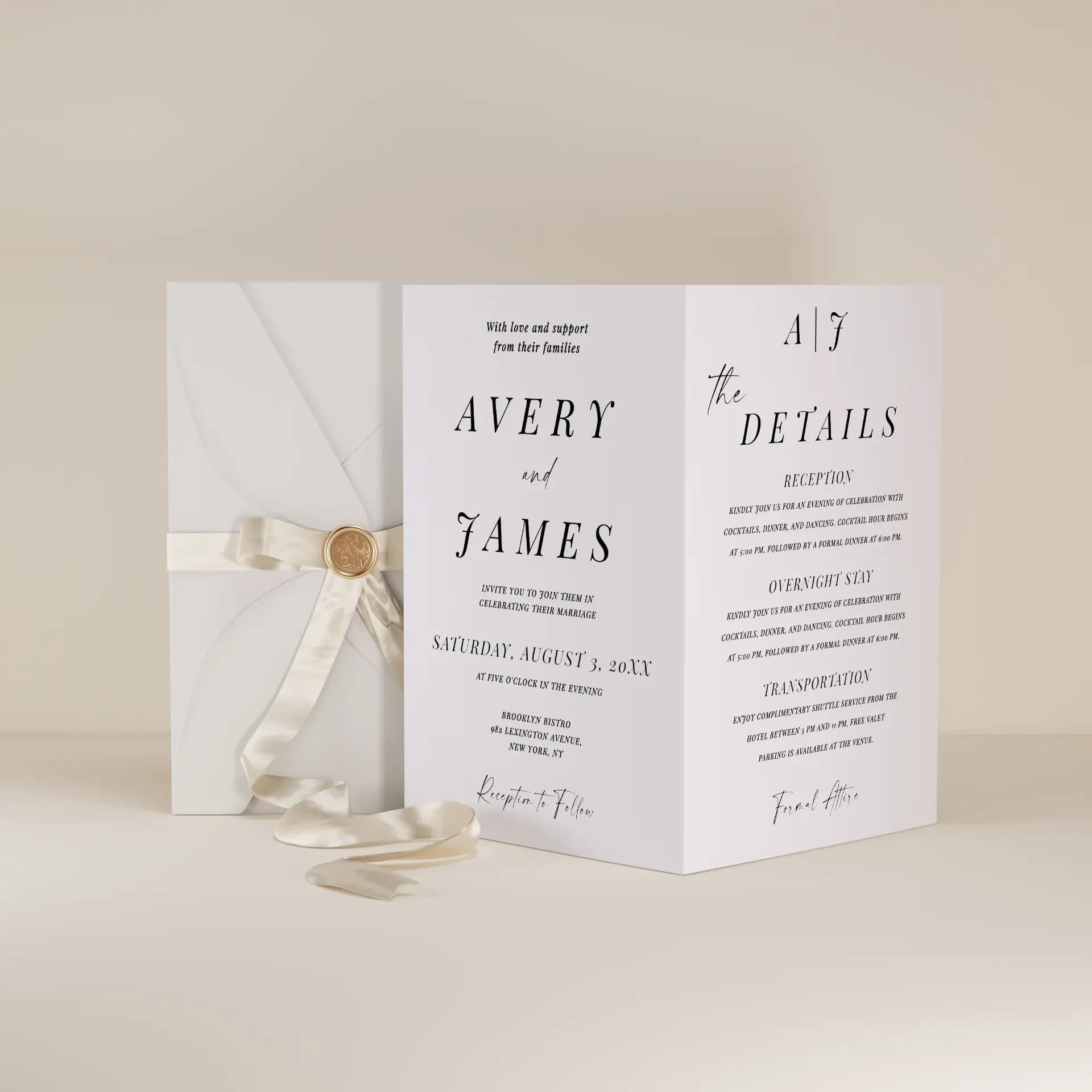 Wedding template preview