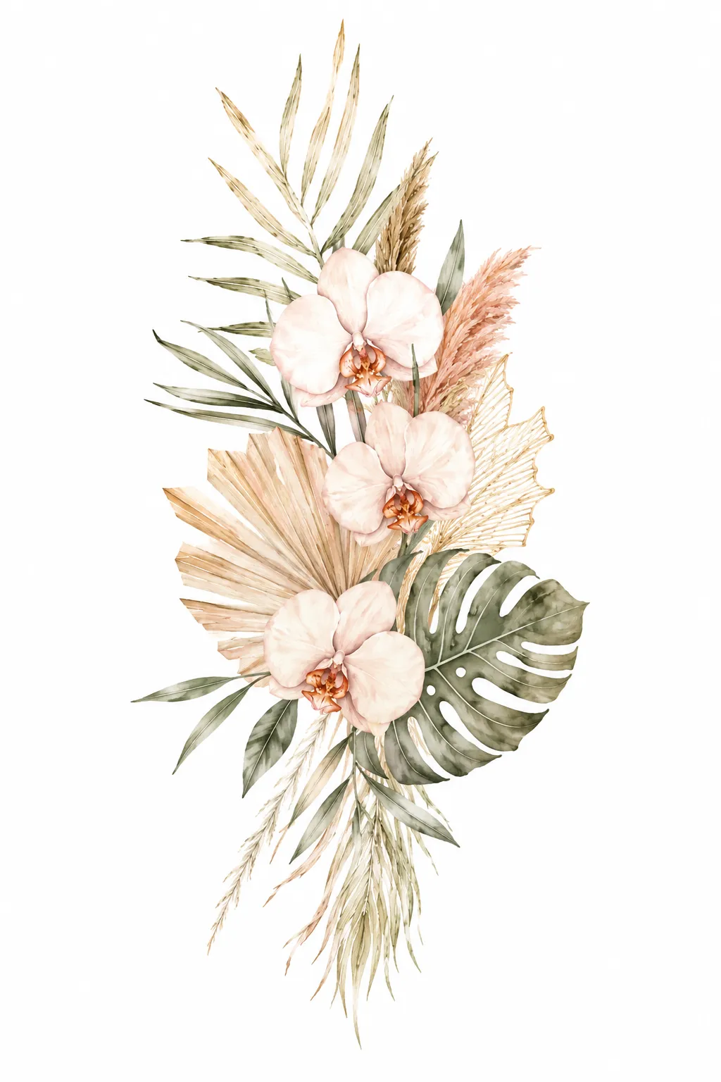 Palm Orchid — Invitation Set