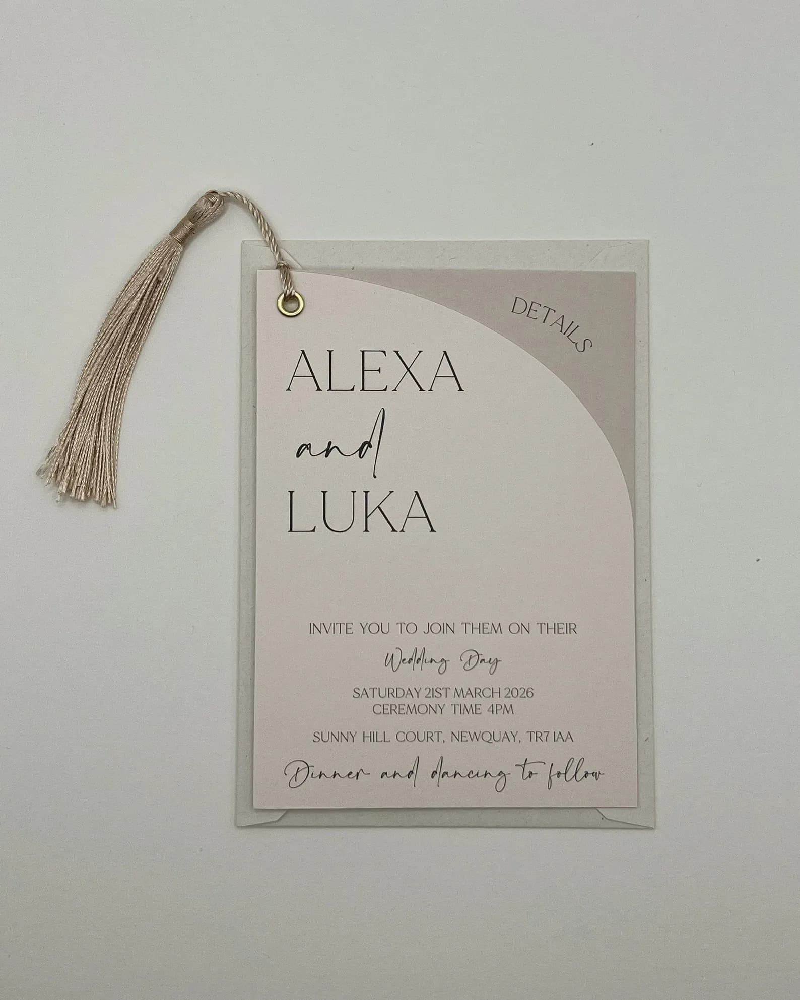 Tassel Arc — Invitation Set