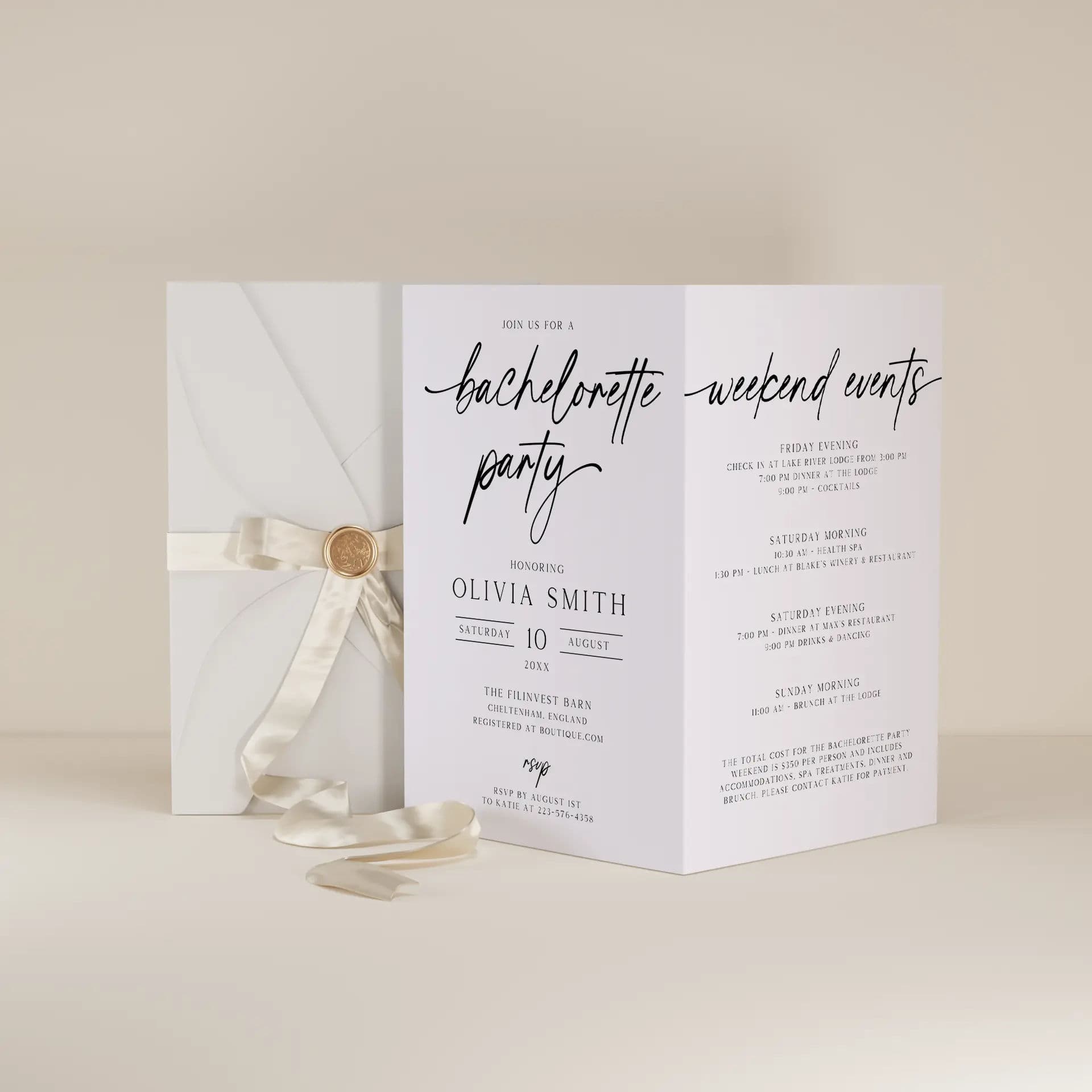 Wedding template preview