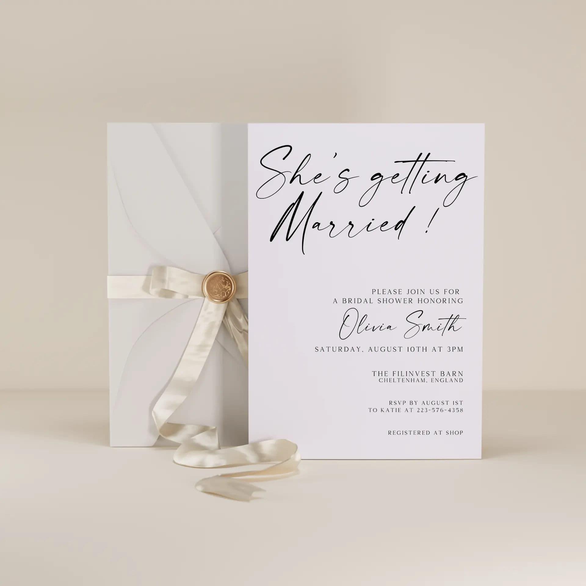 Wedding template preview
