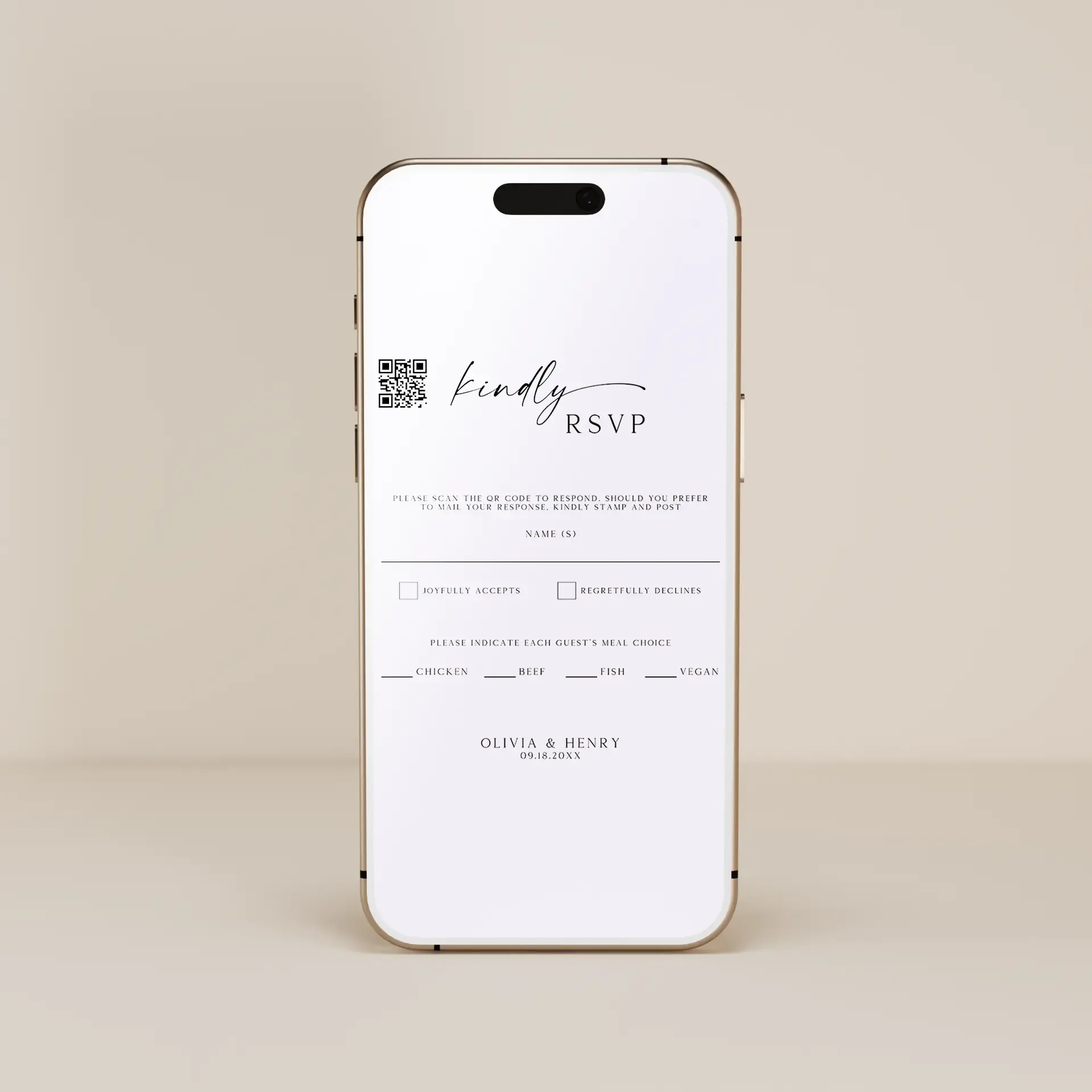 Buzz — RSVP E-Card