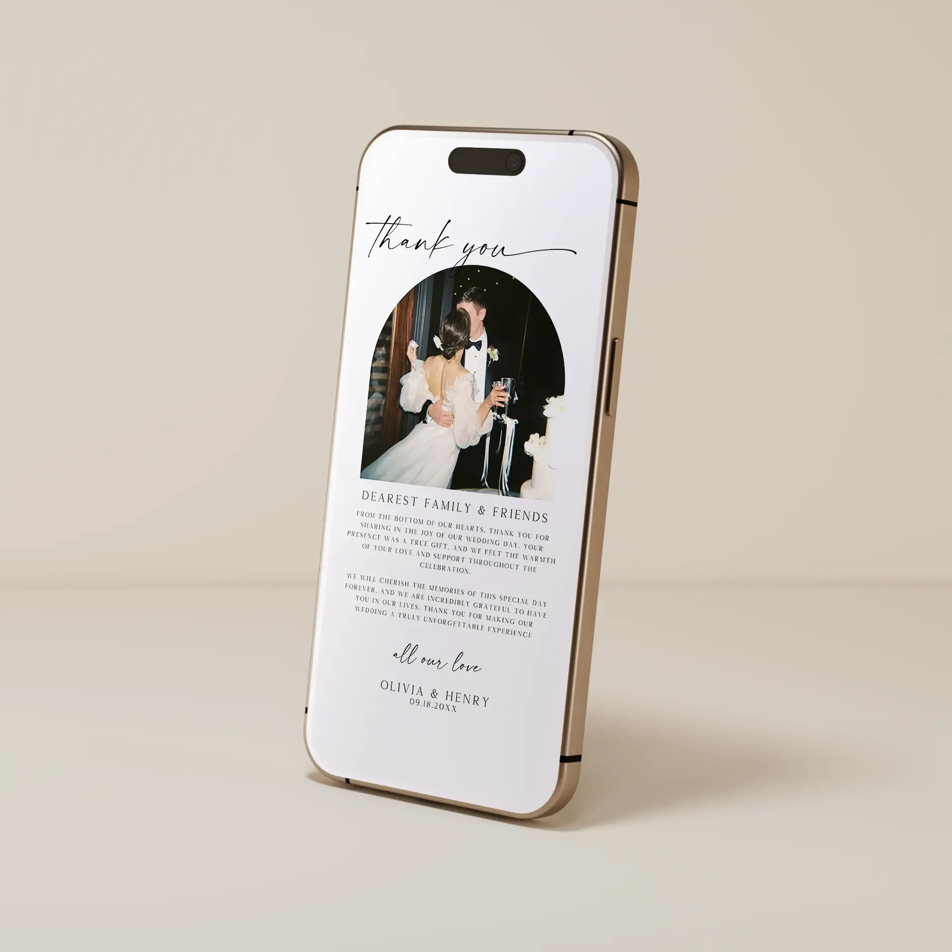 Send — Thank You E-Card
