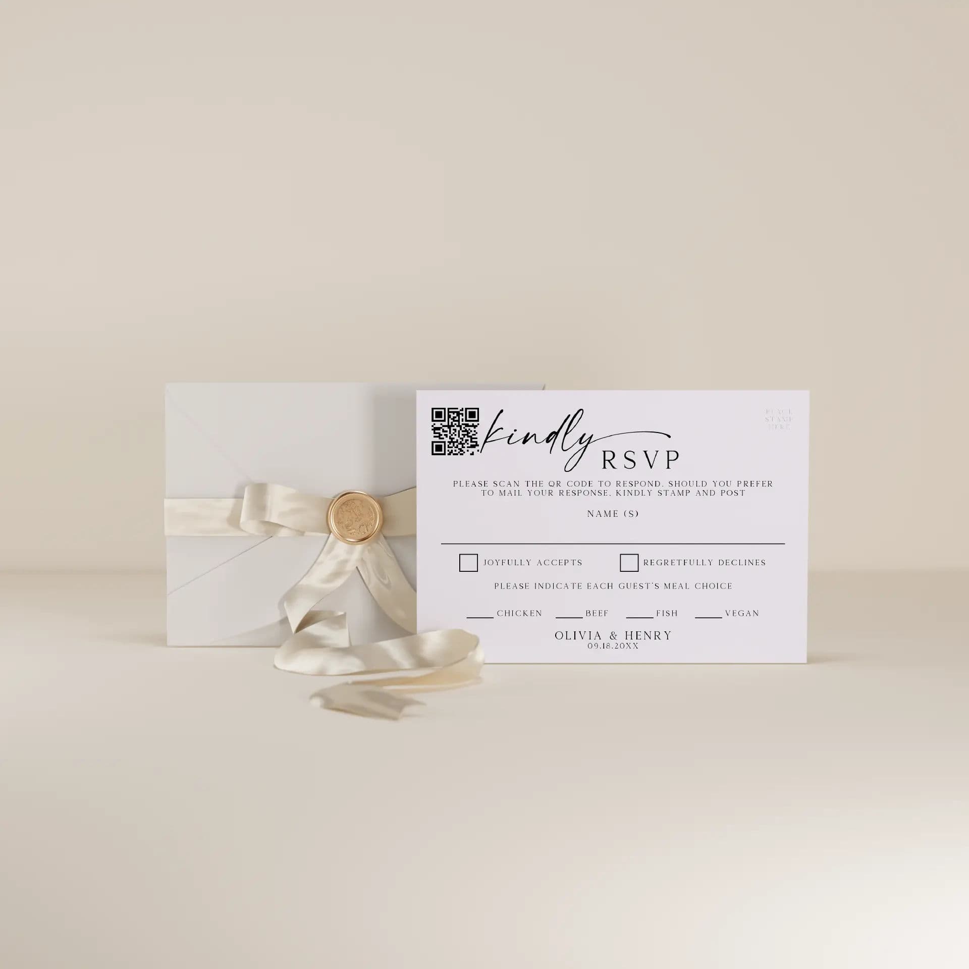 Wedding template preview