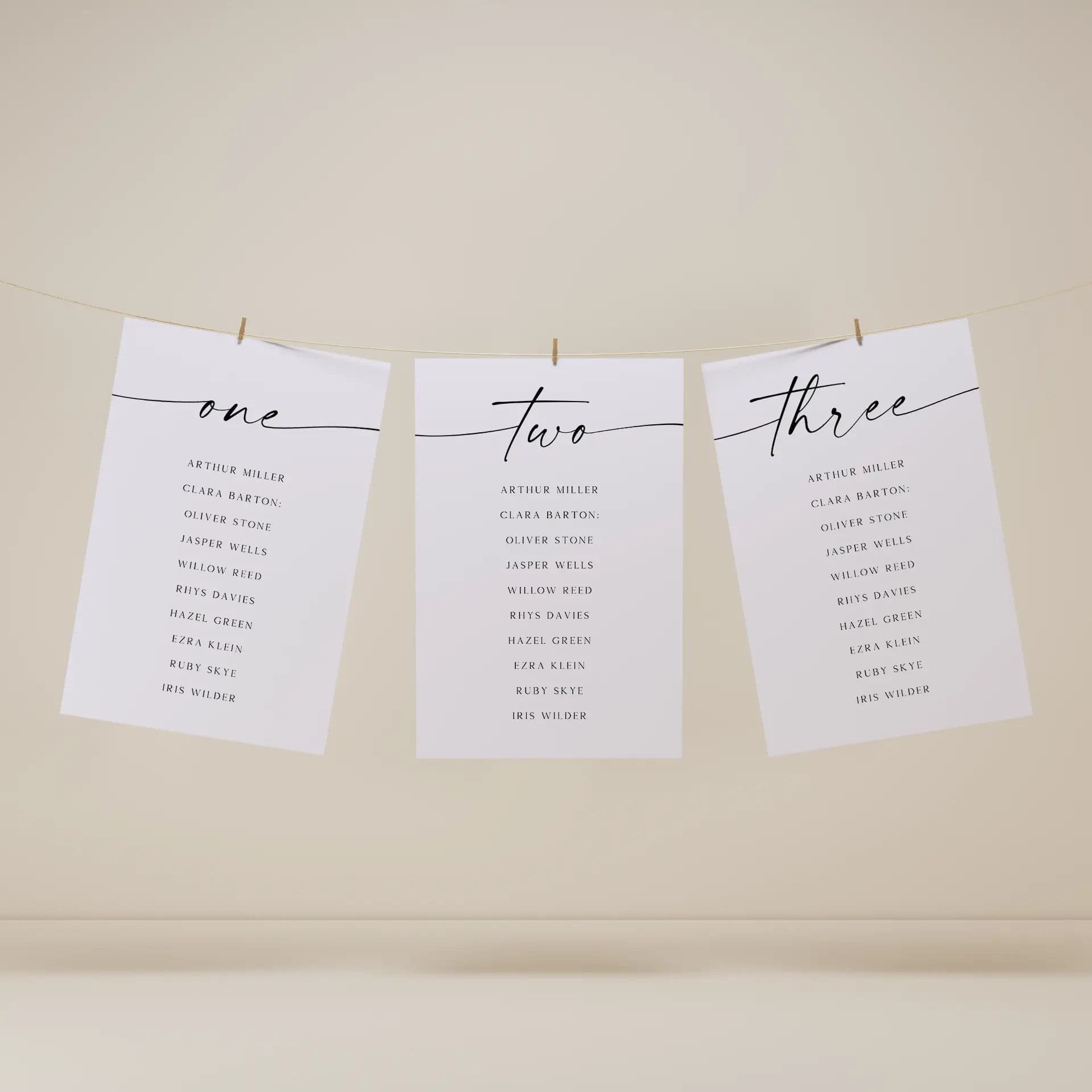 Wedding template preview