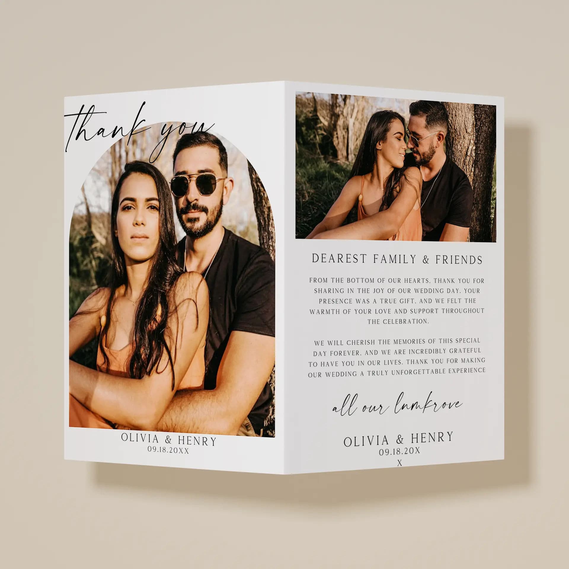 Wedding template preview