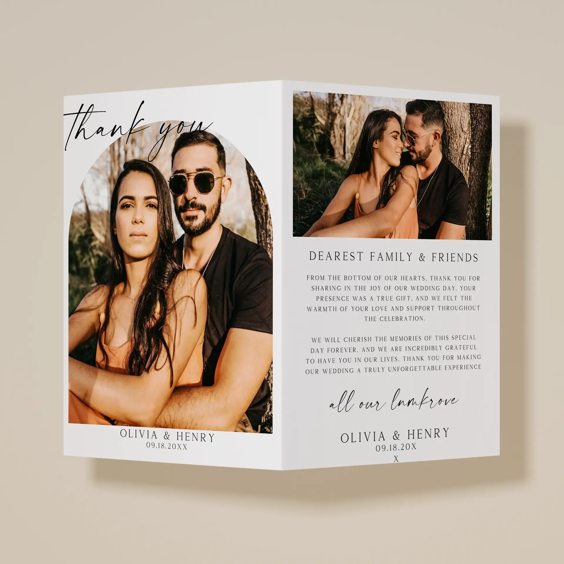 Fond — Thank You Card